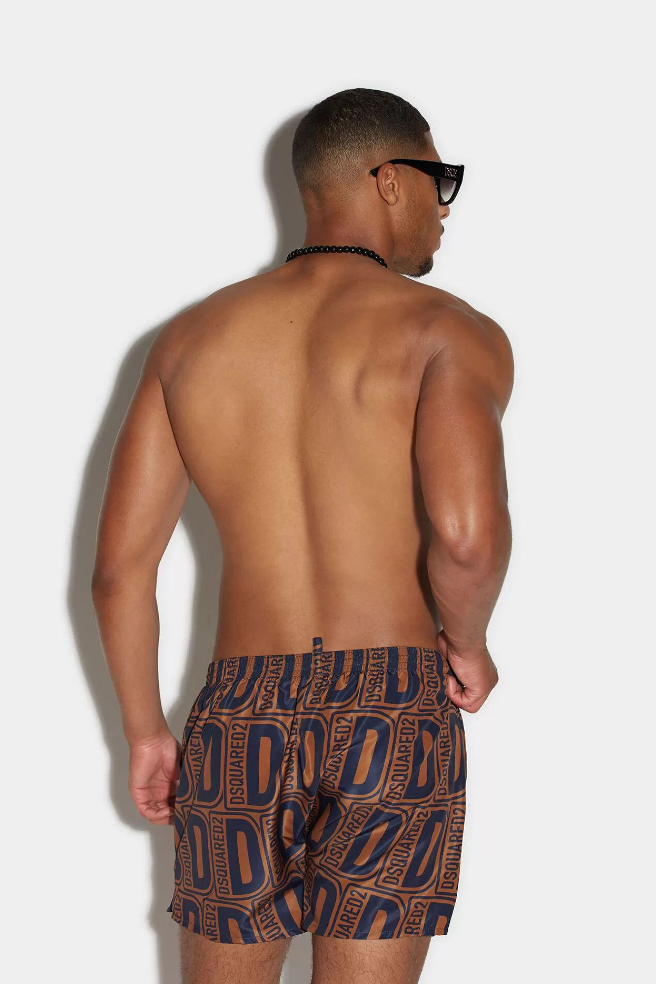 Allover Monogram Boxer Midi<Dsquared2 Fashion