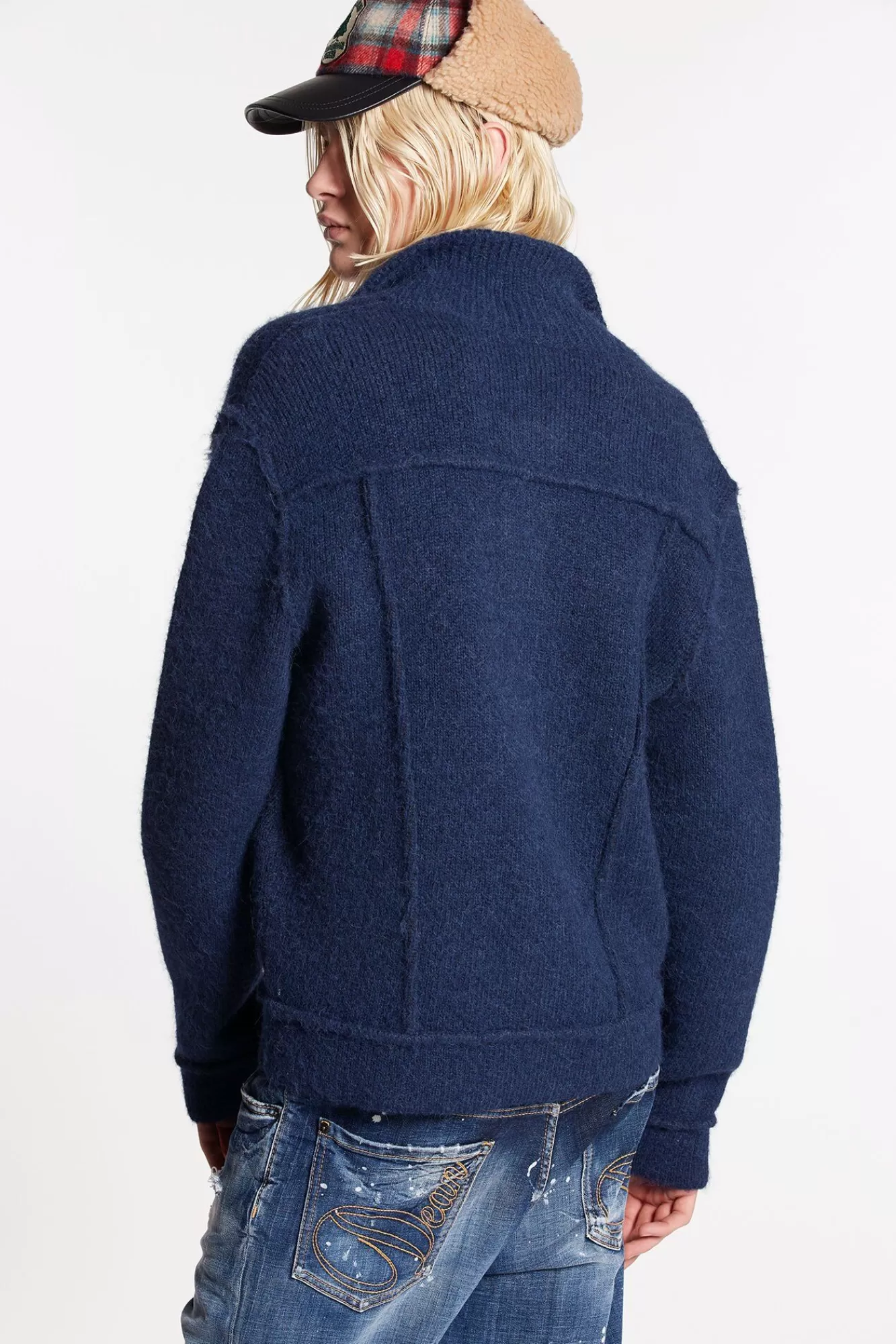 Alpaca Jean Jacket Knit<Dsquared2 Outlet