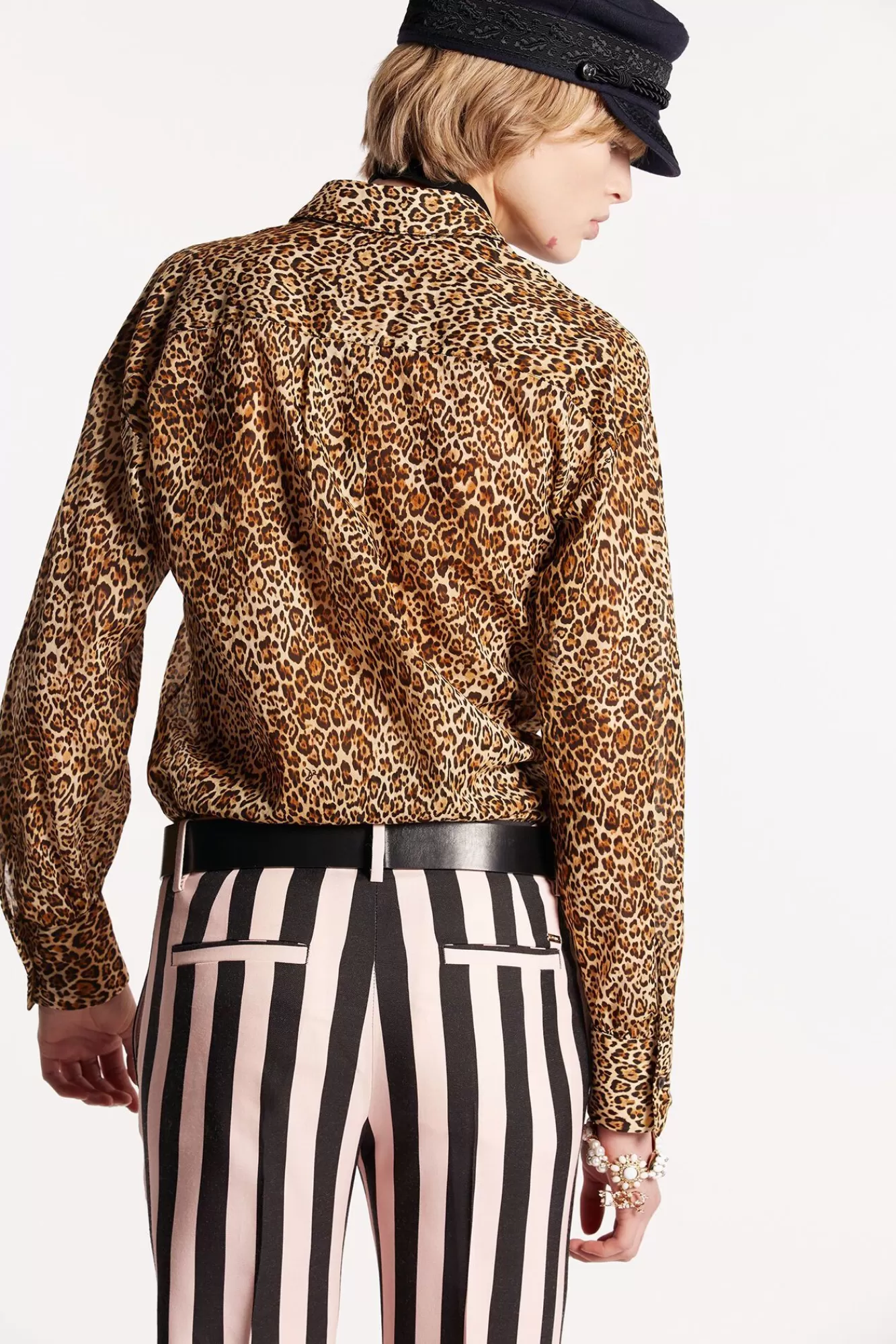 Animal Print Long Sleeve Fluid Top<Dsquared2 Outlet