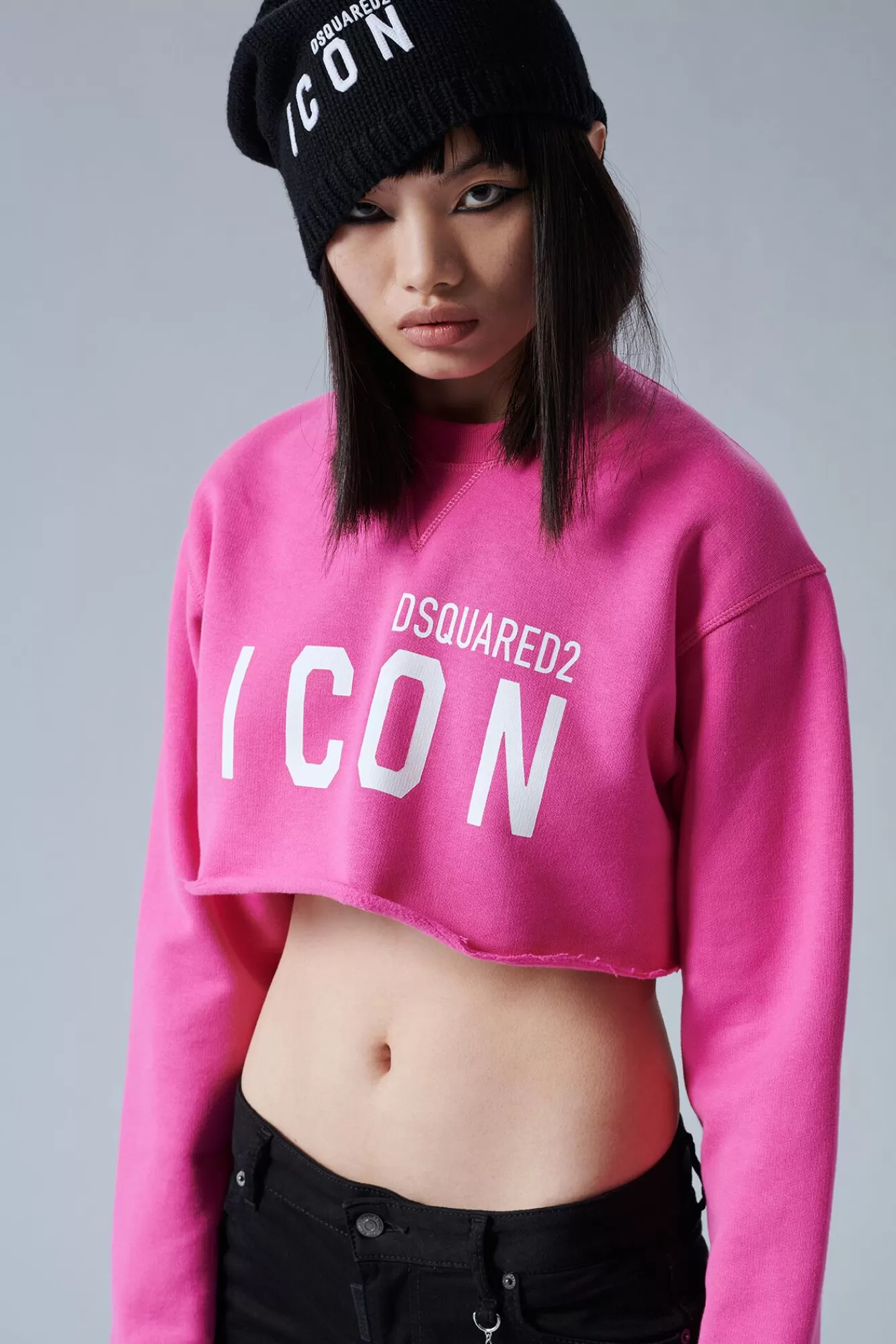 Be Icon Cropped Cool Sweatshirt<Dsquared2 Fashion