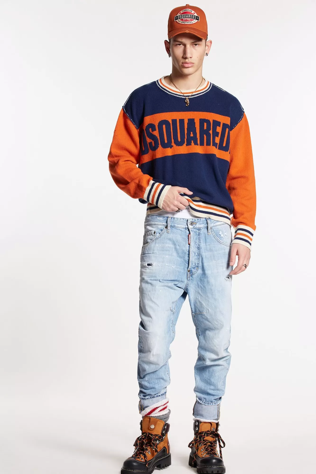 Beverly Hills Light Wash Tailored Combat Jeans<Dsquared2 Cheap