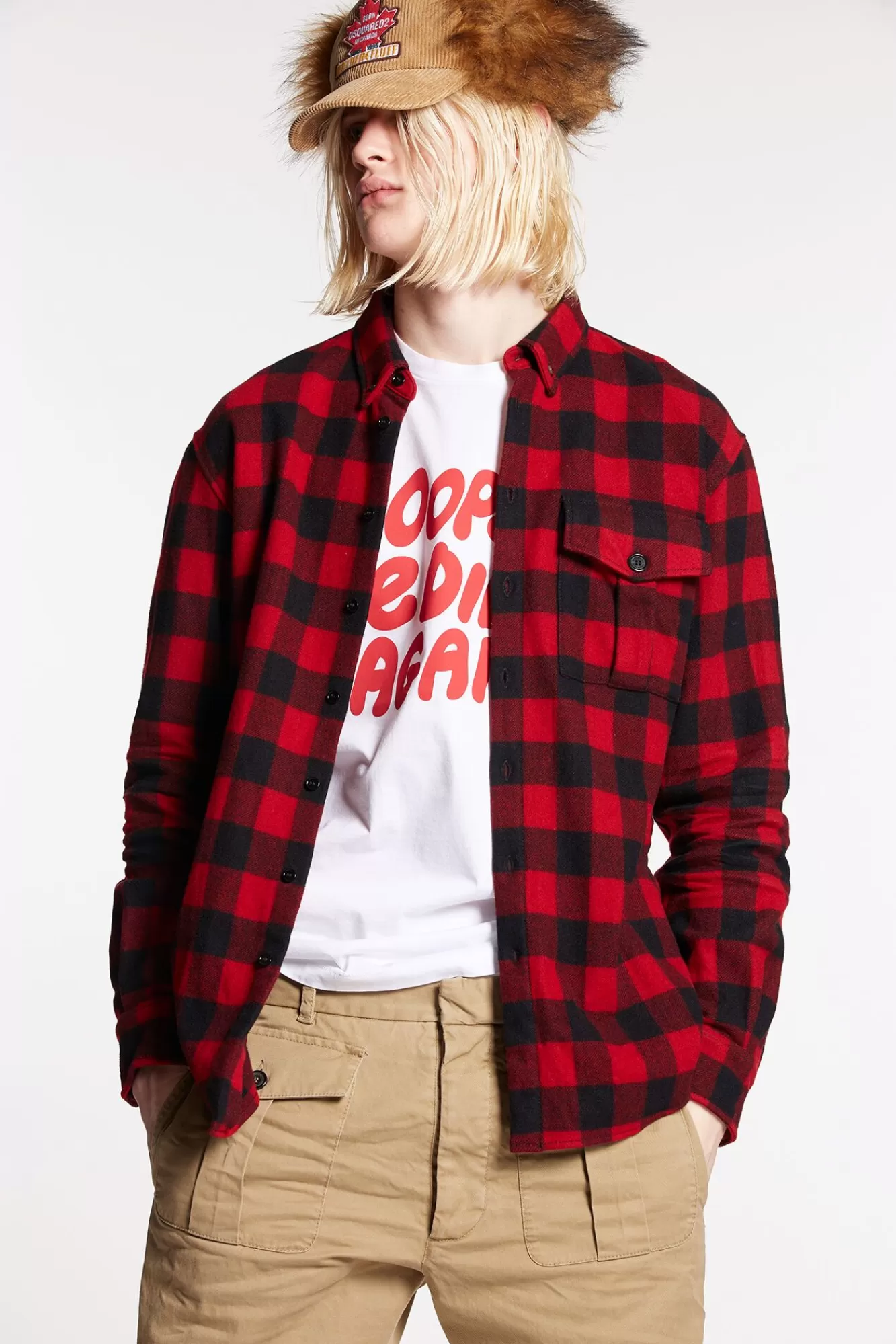 Big Logo Canadian Relaxed Dan Shirt<Dsquared2 New