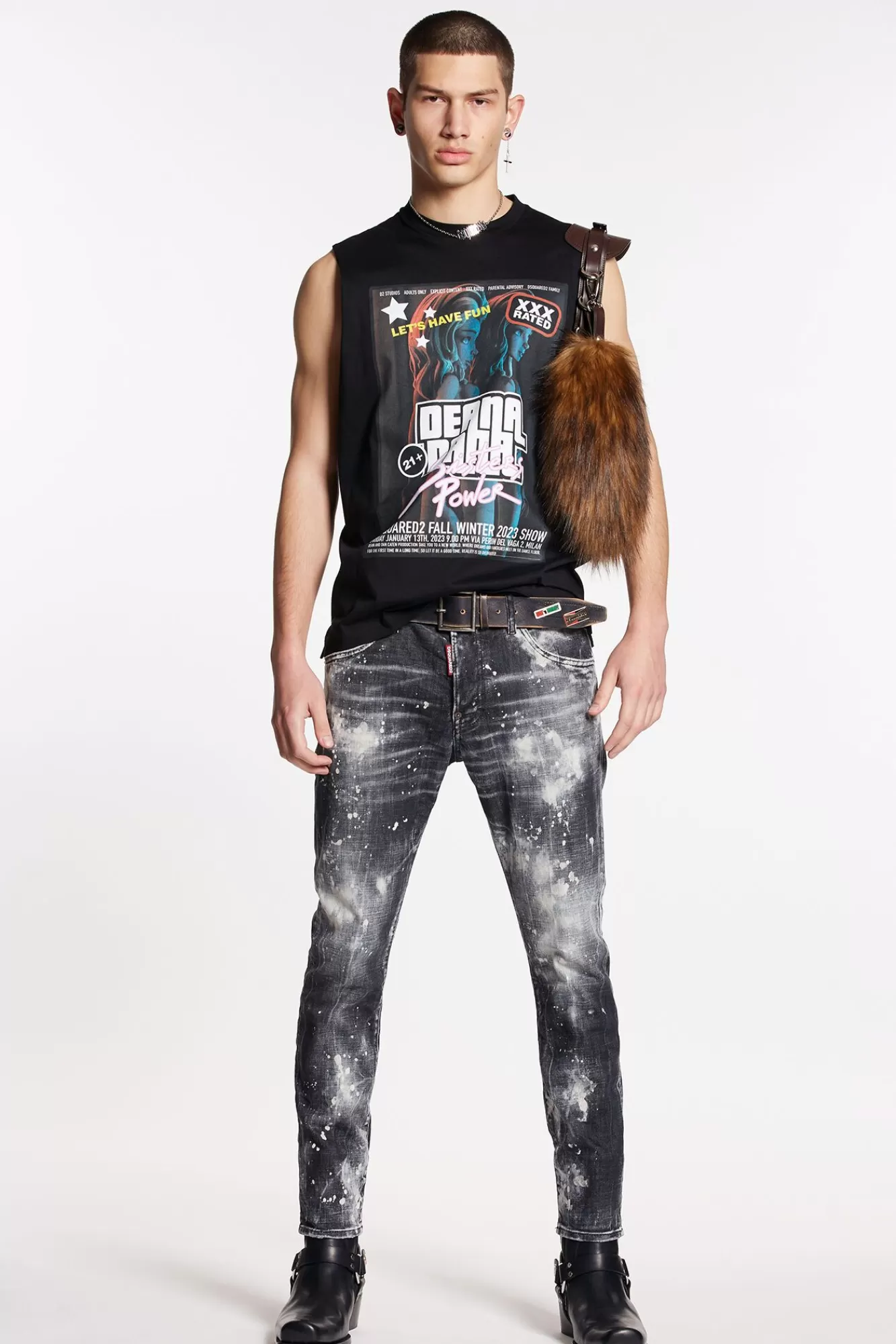 Bleached Wash Skater Jeans<Dsquared2 Store