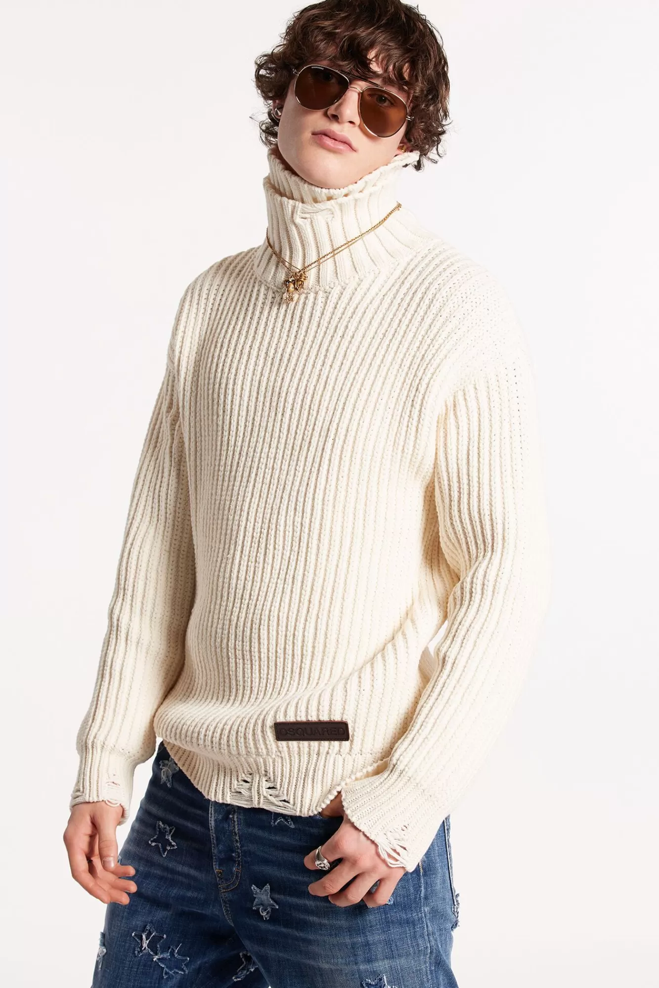 Broken Stitch Double Knit<Dsquared2 Clearance