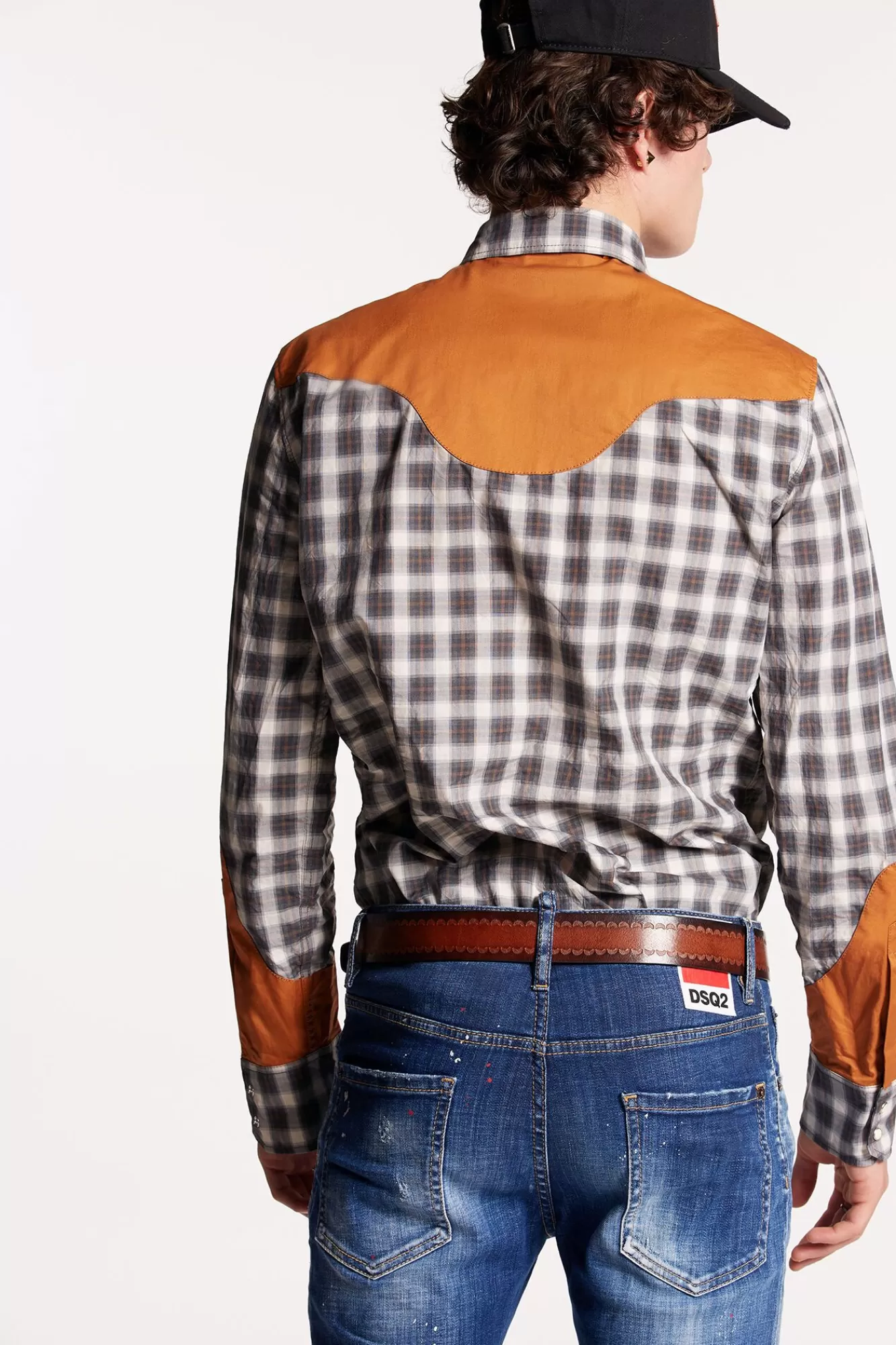 Checked Cotton Western Shirt<Dsquared2 Best Sale