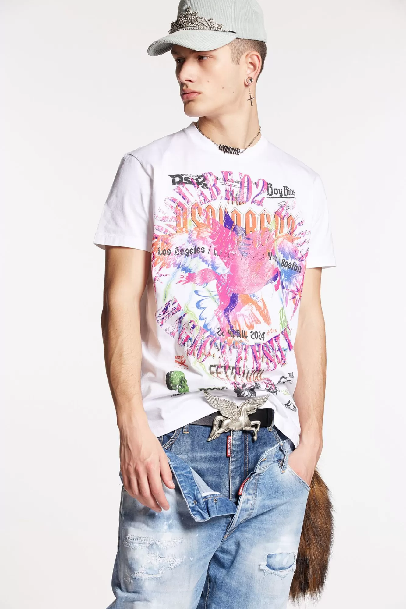 Cigarette T-Shirt<Dsquared2 Discount