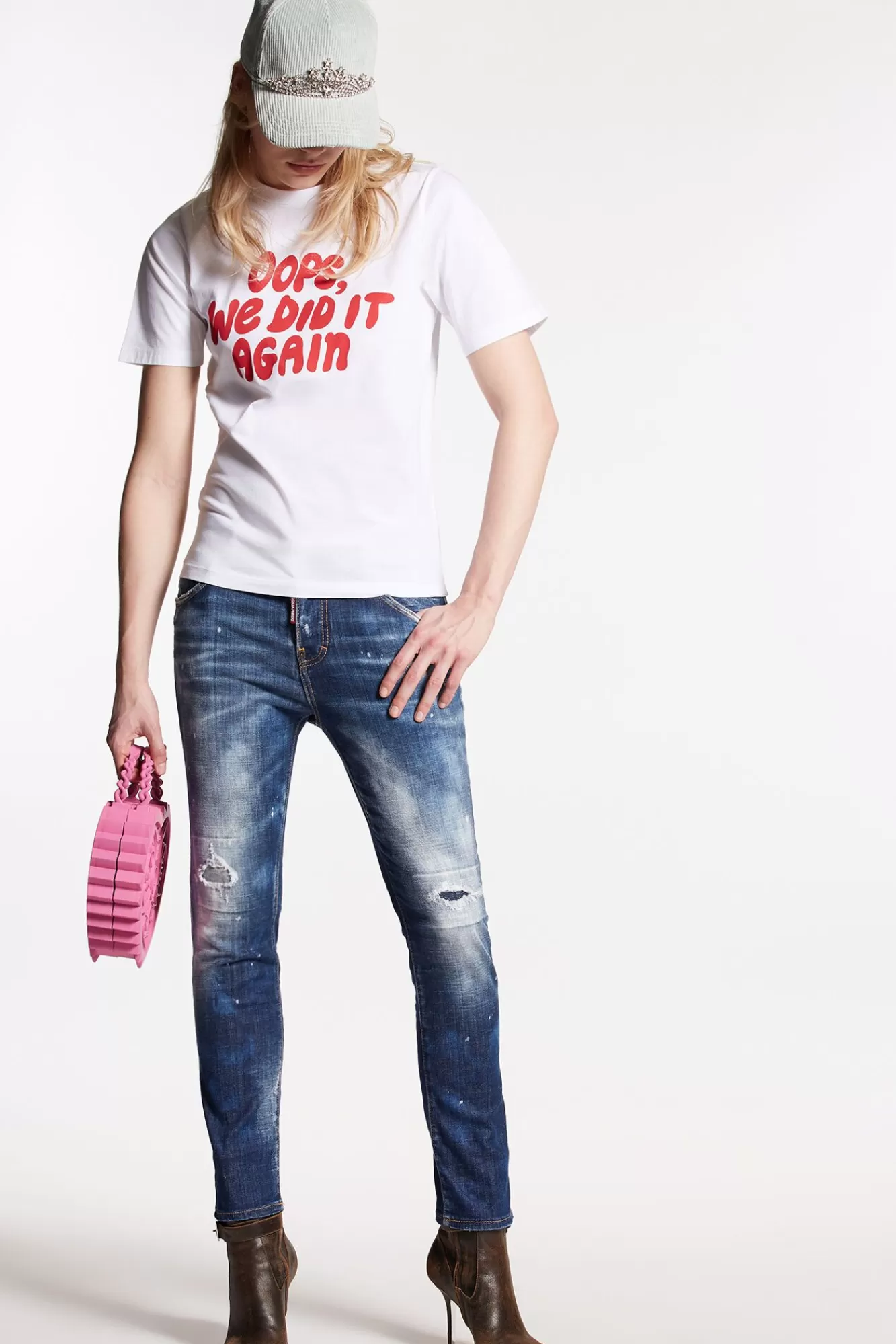 Cloudy Wash Cool Girl Jeans<Dsquared2 Hot