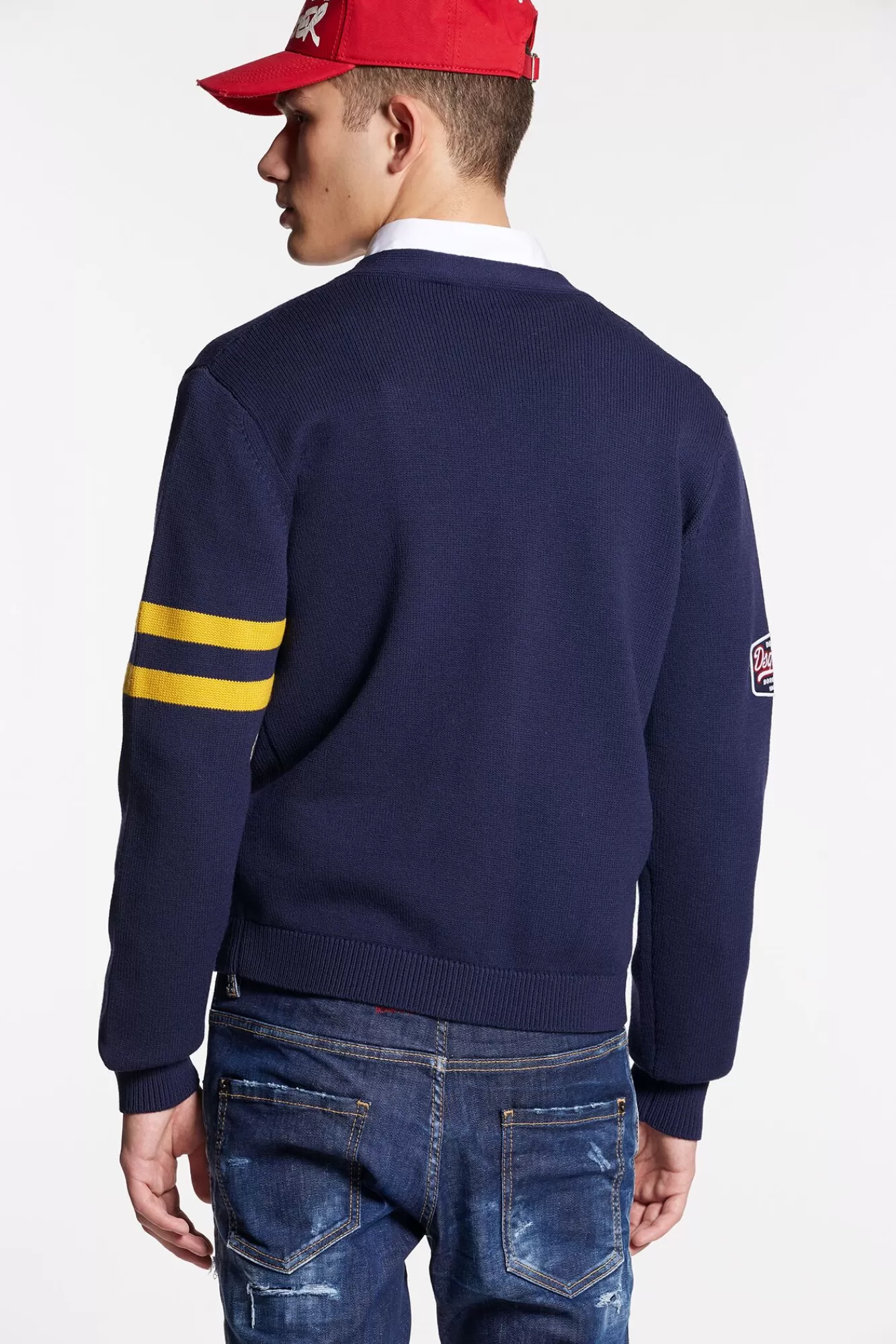 College Shetland Cardigan Knit<Dsquared2 Flash Sale