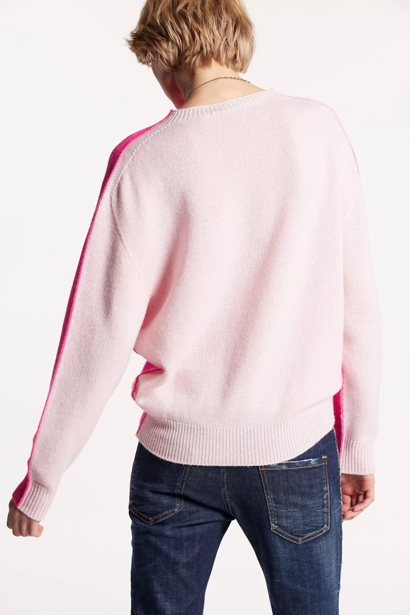 Contrast Color Crewneck Knit<Dsquared2 Discount