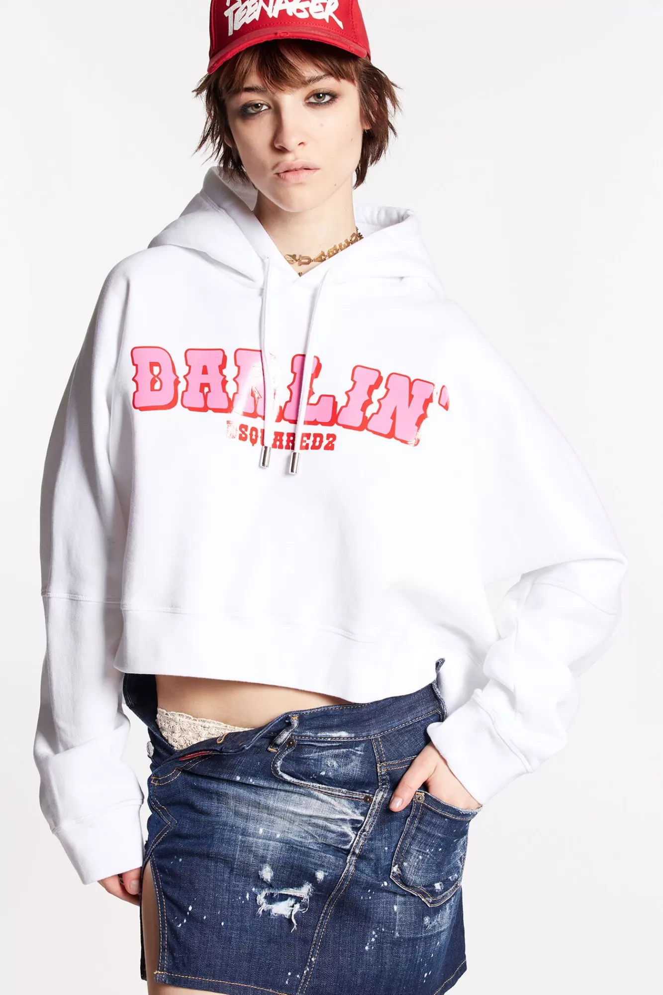 D2 Cropped Onion Hoodie<Dsquared2 Sale