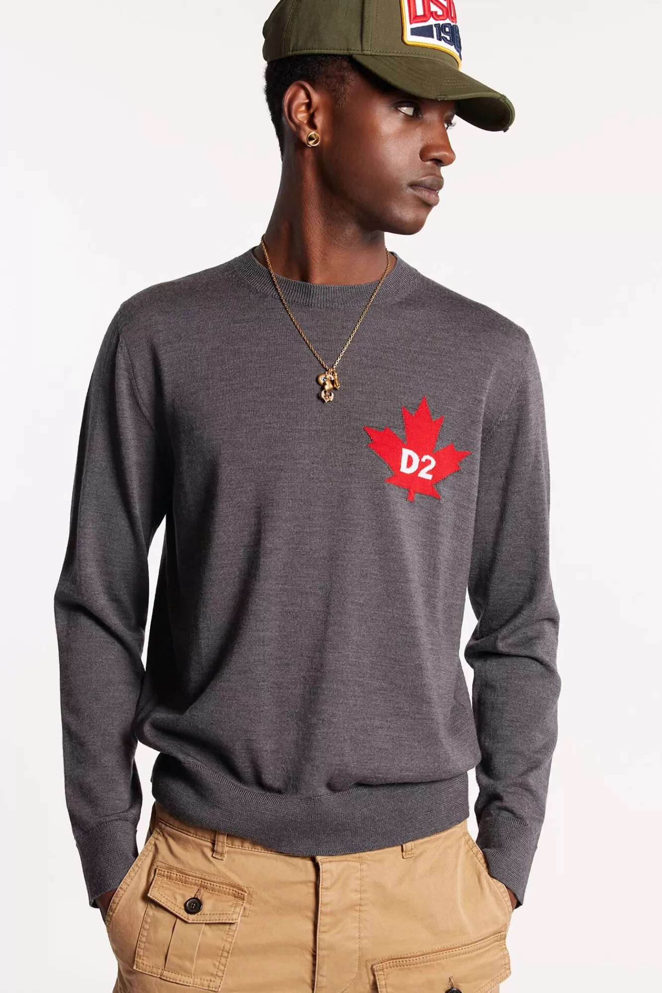 D2 Leaf Crewneck Knit<Dsquared2 Outlet