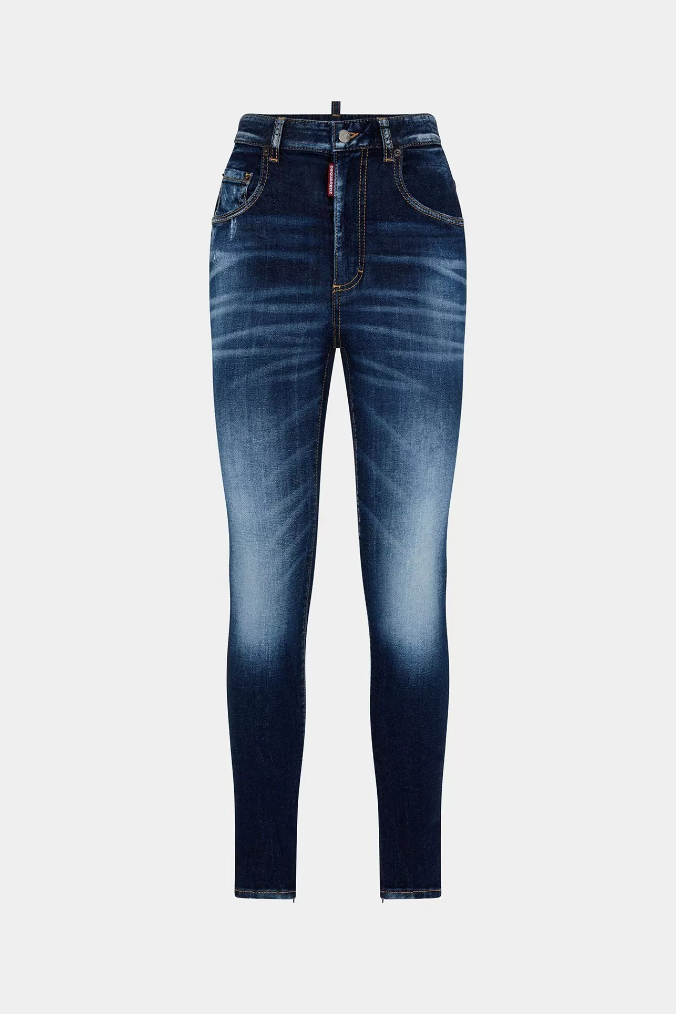 Dark Clean Wash High Waist Twiggy Jeans<Dsquared2 Fashion