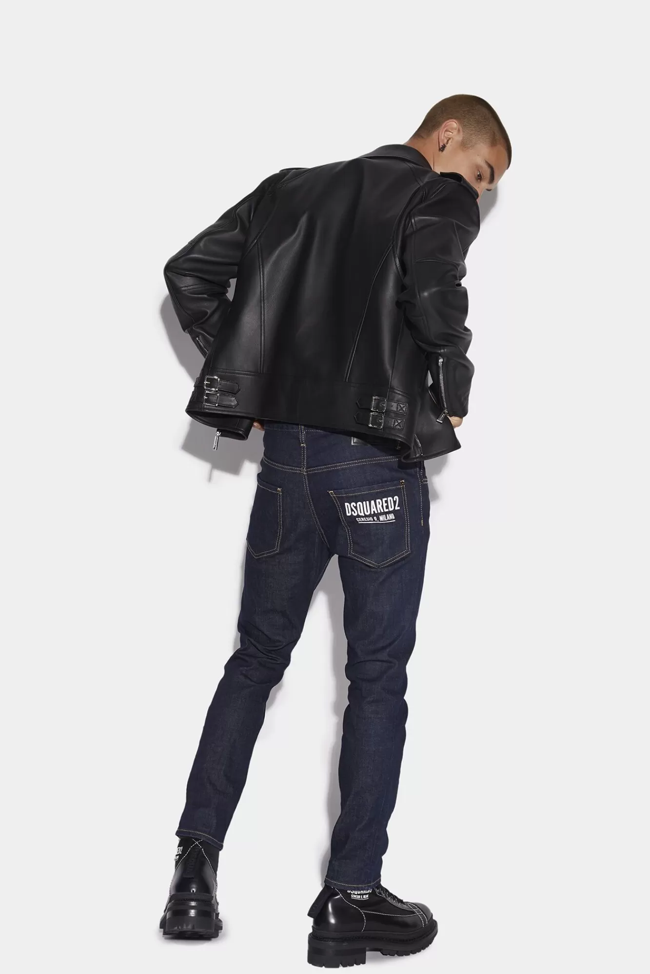 Dark Rinse Ceresio 9 Skater Denim Jeans<Dsquared2 Store