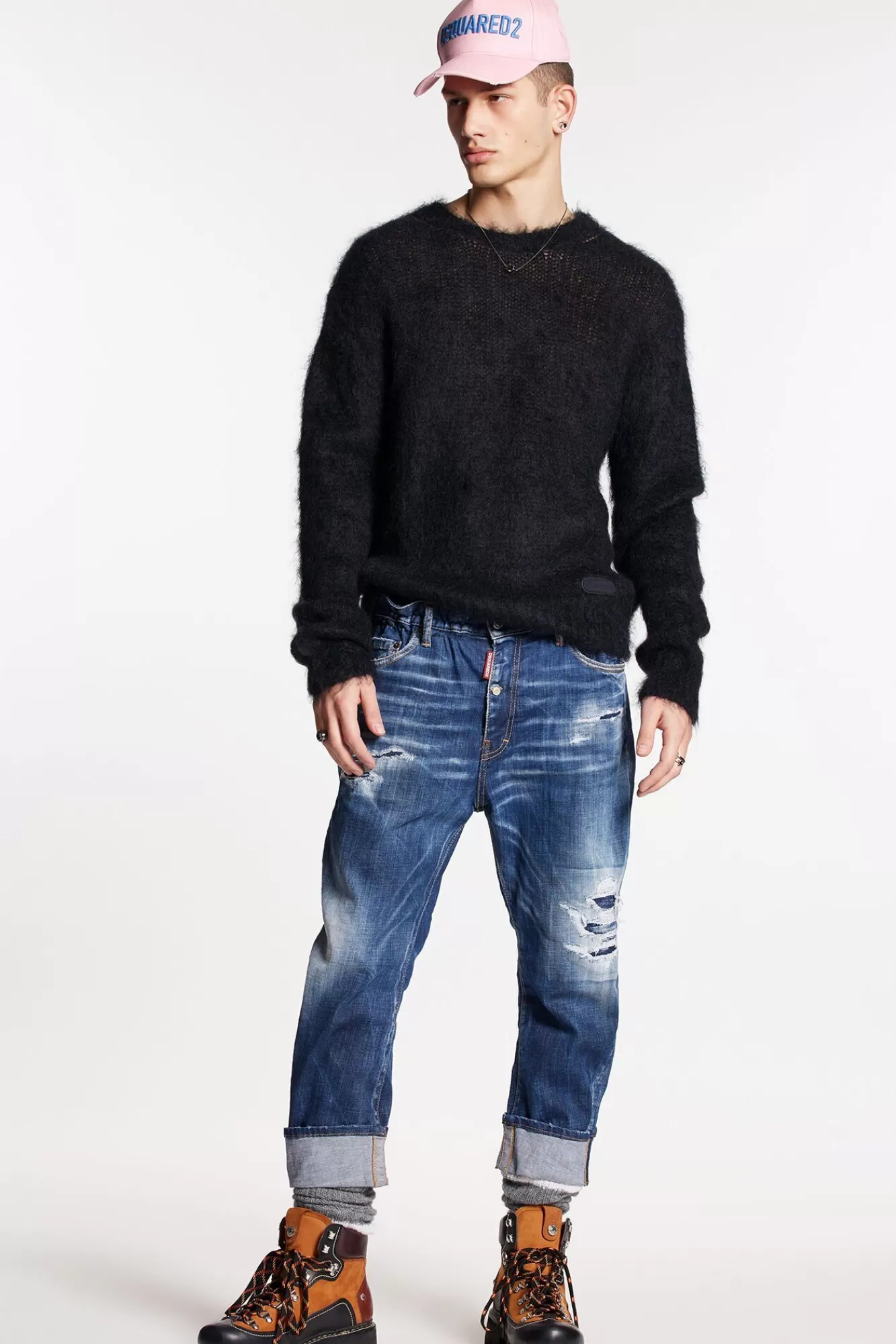 Dark Ripped Wash Big Brother Jeans<Dsquared2 Outlet