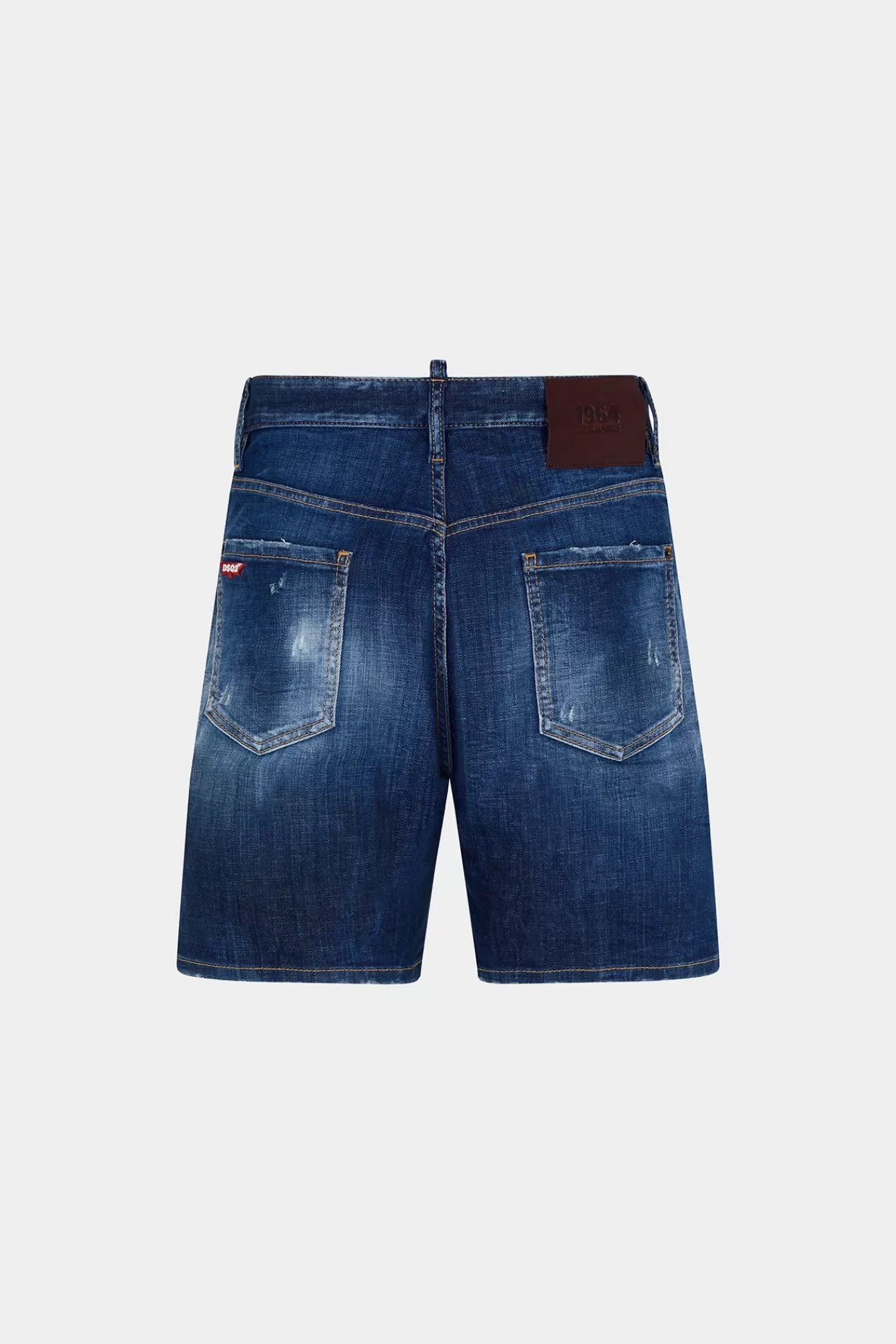 Dark Ripped Wash Marine Shorts<Dsquared2 Best Sale