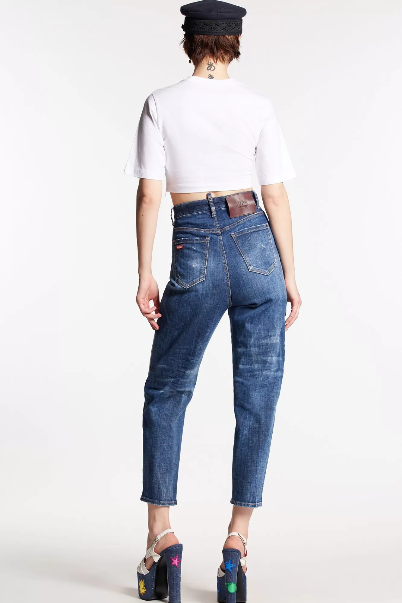 Dark Ripped Wash Sasoon Jeans<Dsquared2 Online