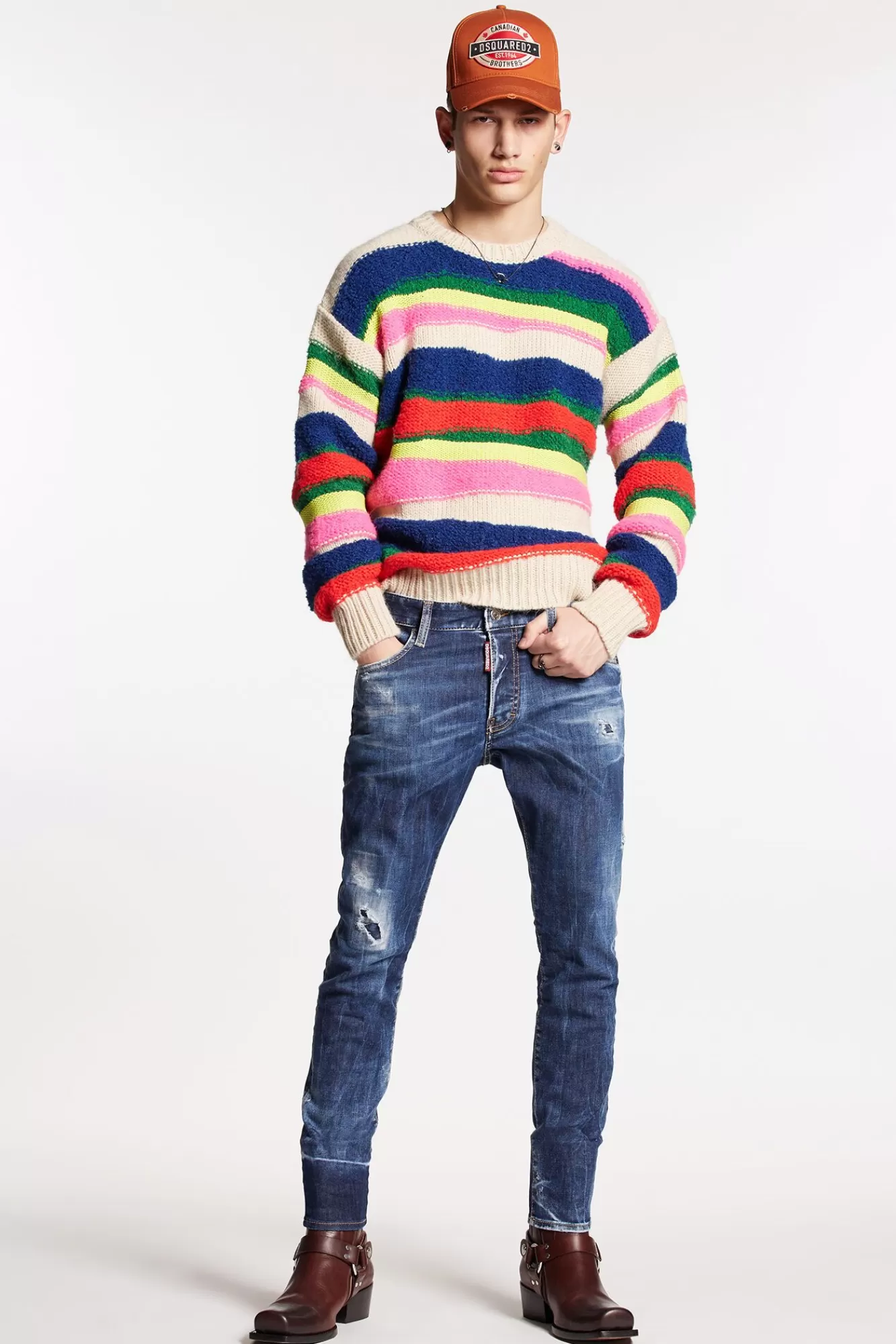 Dark Scar Wash Super Twinky Jeans<Dsquared2 Store