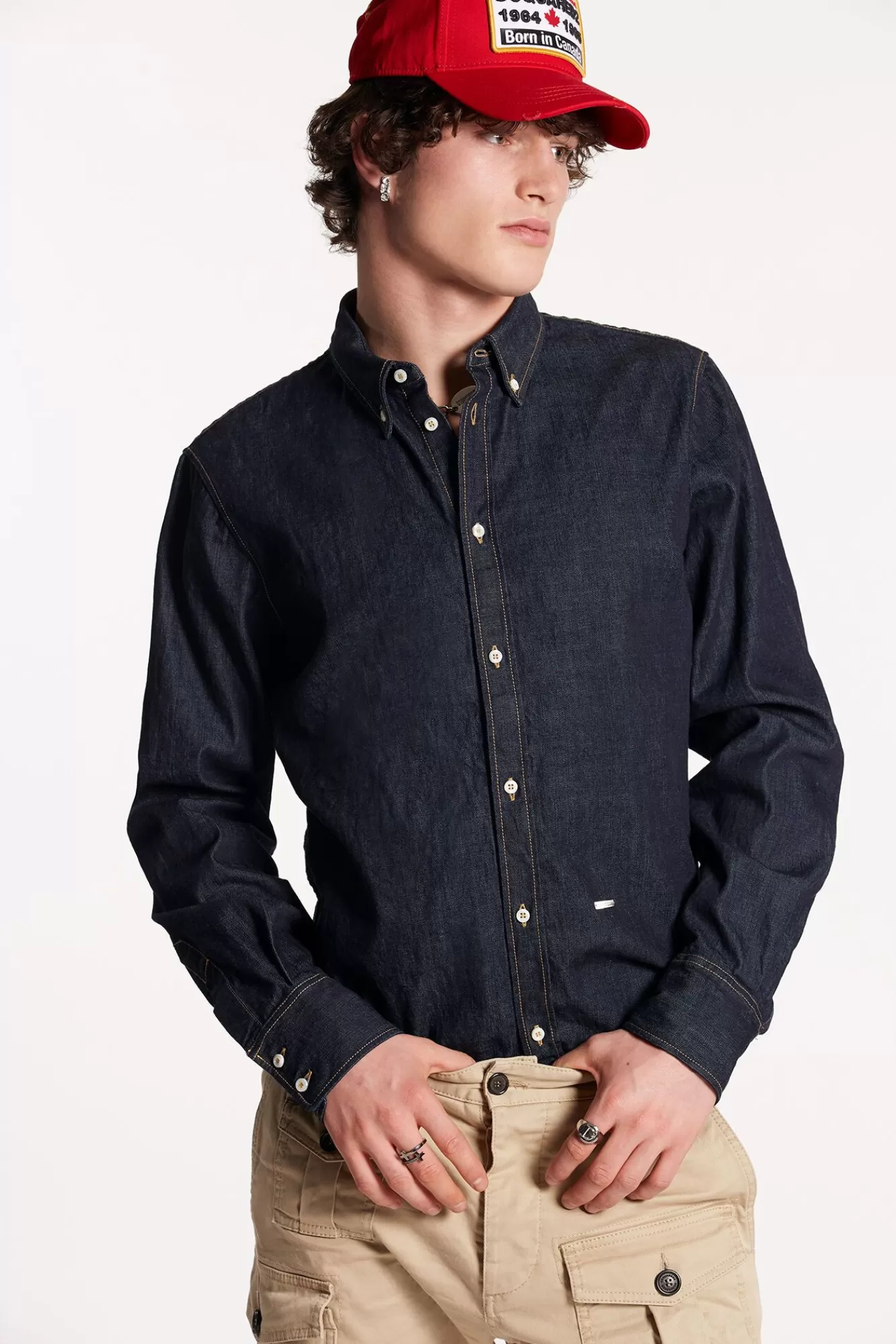 Dark Wash Dean B.D. Shirt<Dsquared2 Outlet