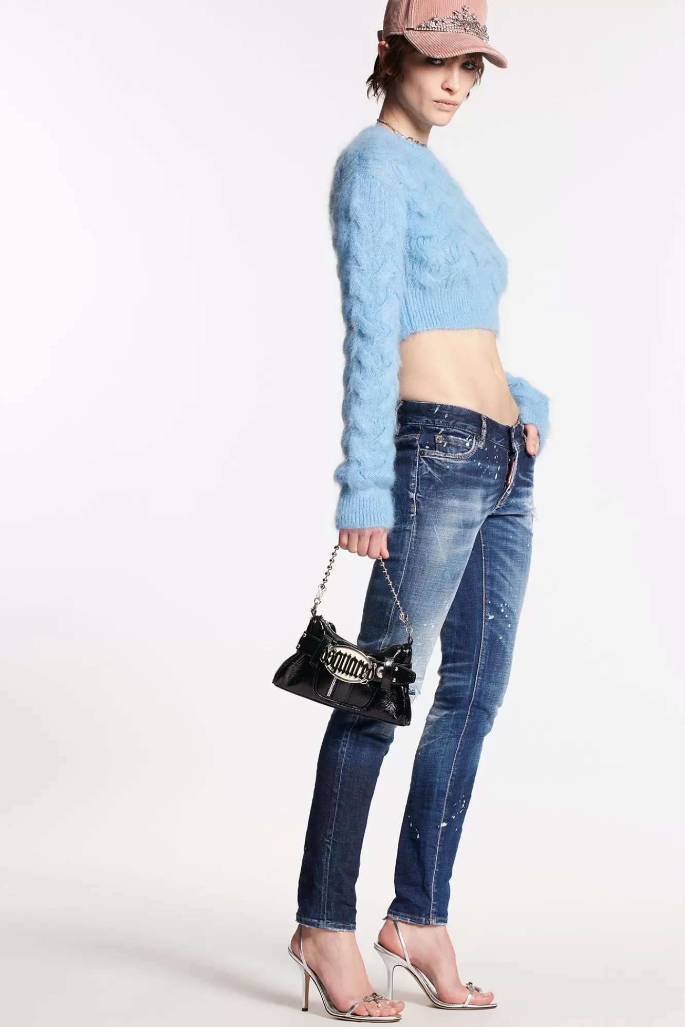 Dark White Sprinkle Wash Jennifer Jeans<Dsquared2 Online