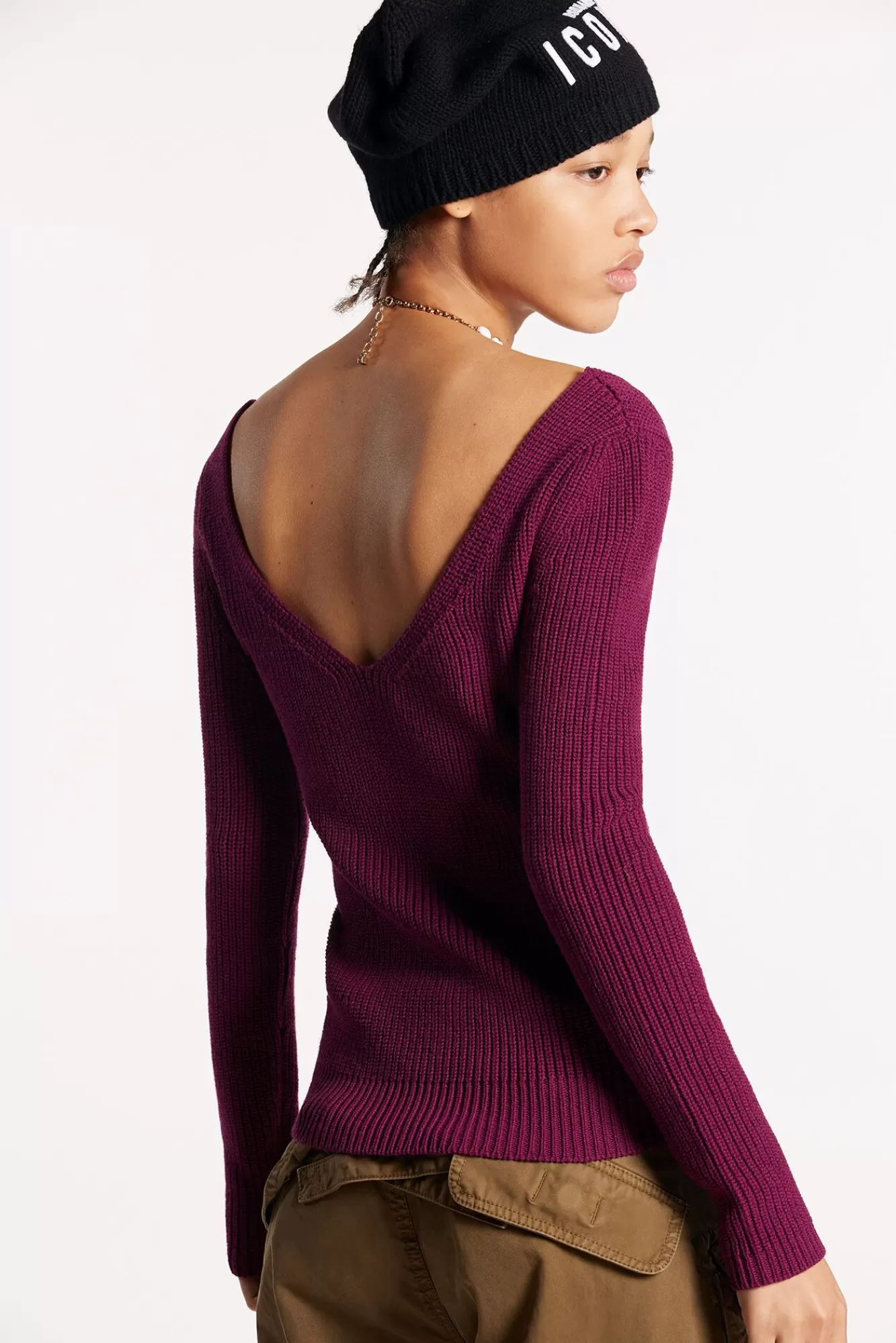 Deep Neckline Knit<Dsquared2 Store