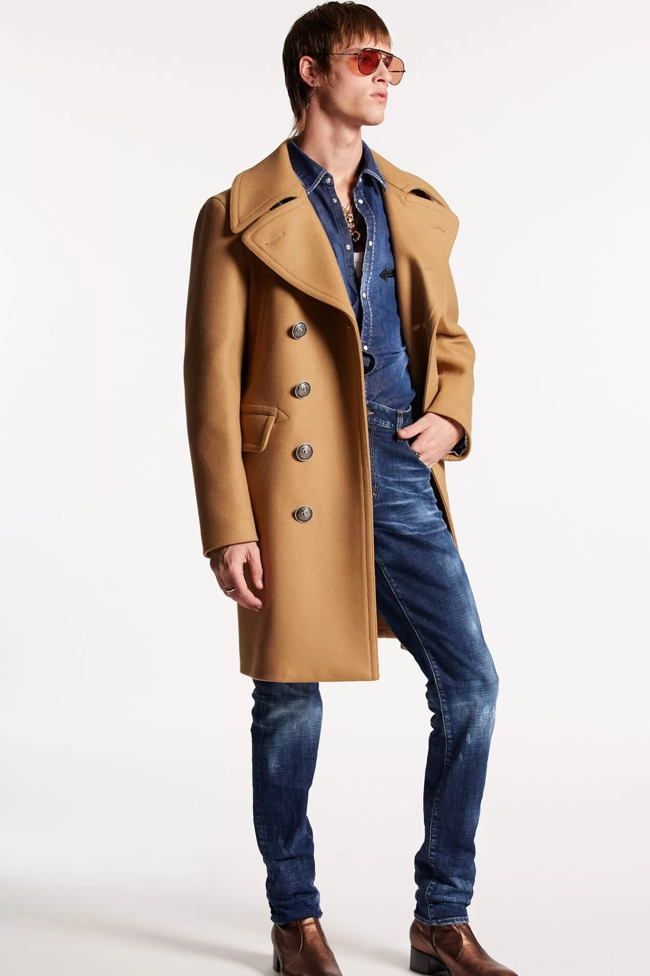 Double-Breasted Peacoat<Dsquared2 Discount