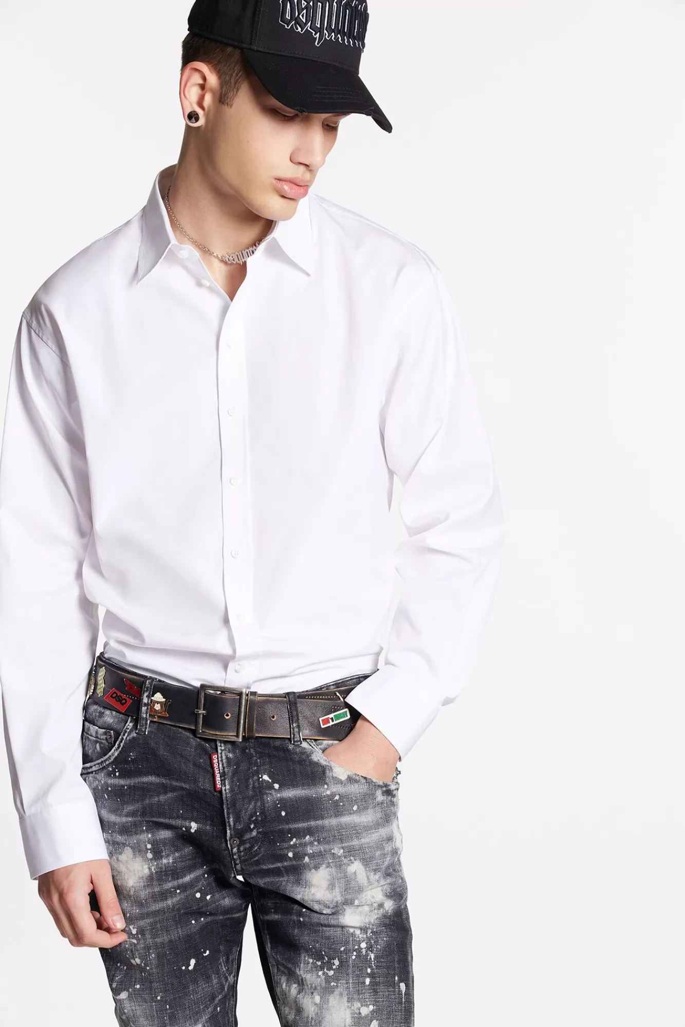 Dropped Shoulder Shirt<Dsquared2 Online