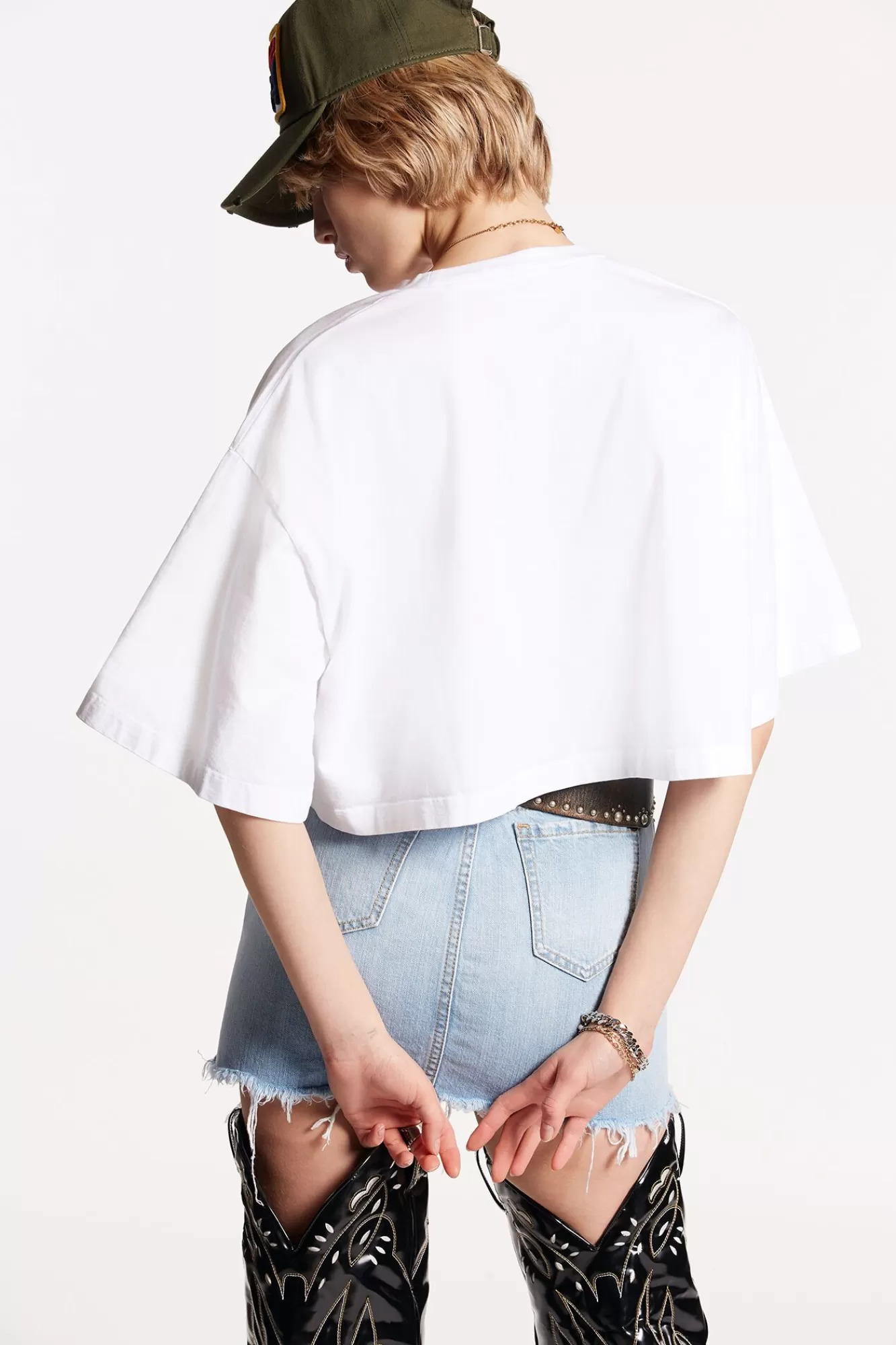 Dsq2 Oversize Cropped T-Shirt<Dsquared2 Fashion