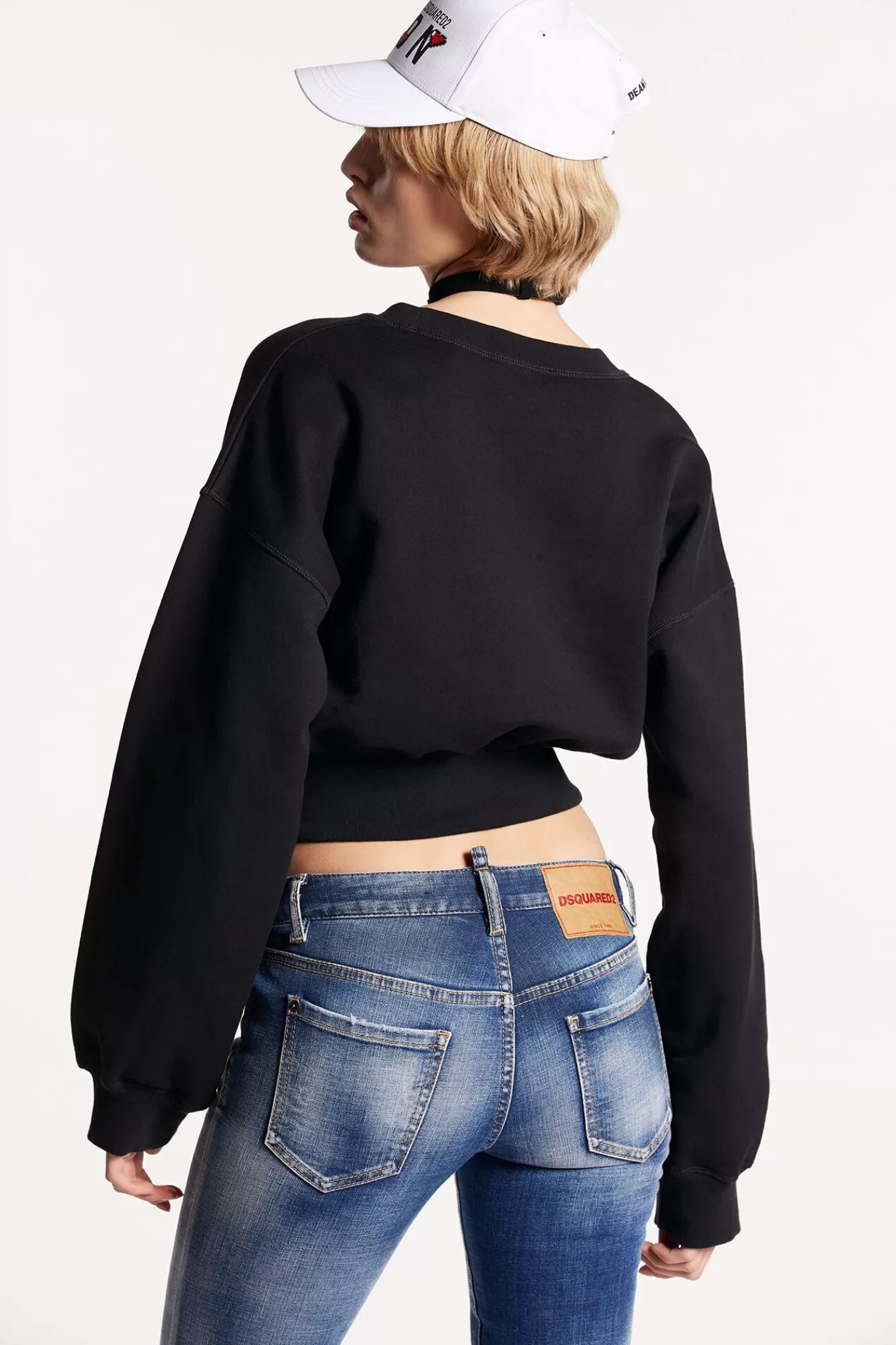 Cropped Sweatshirt<Dsquared2 Cheap