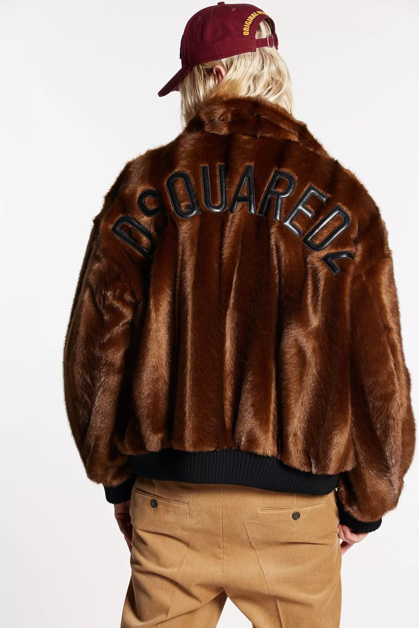 Faux Fur Bomber Jacket<Dsquared2 Shop