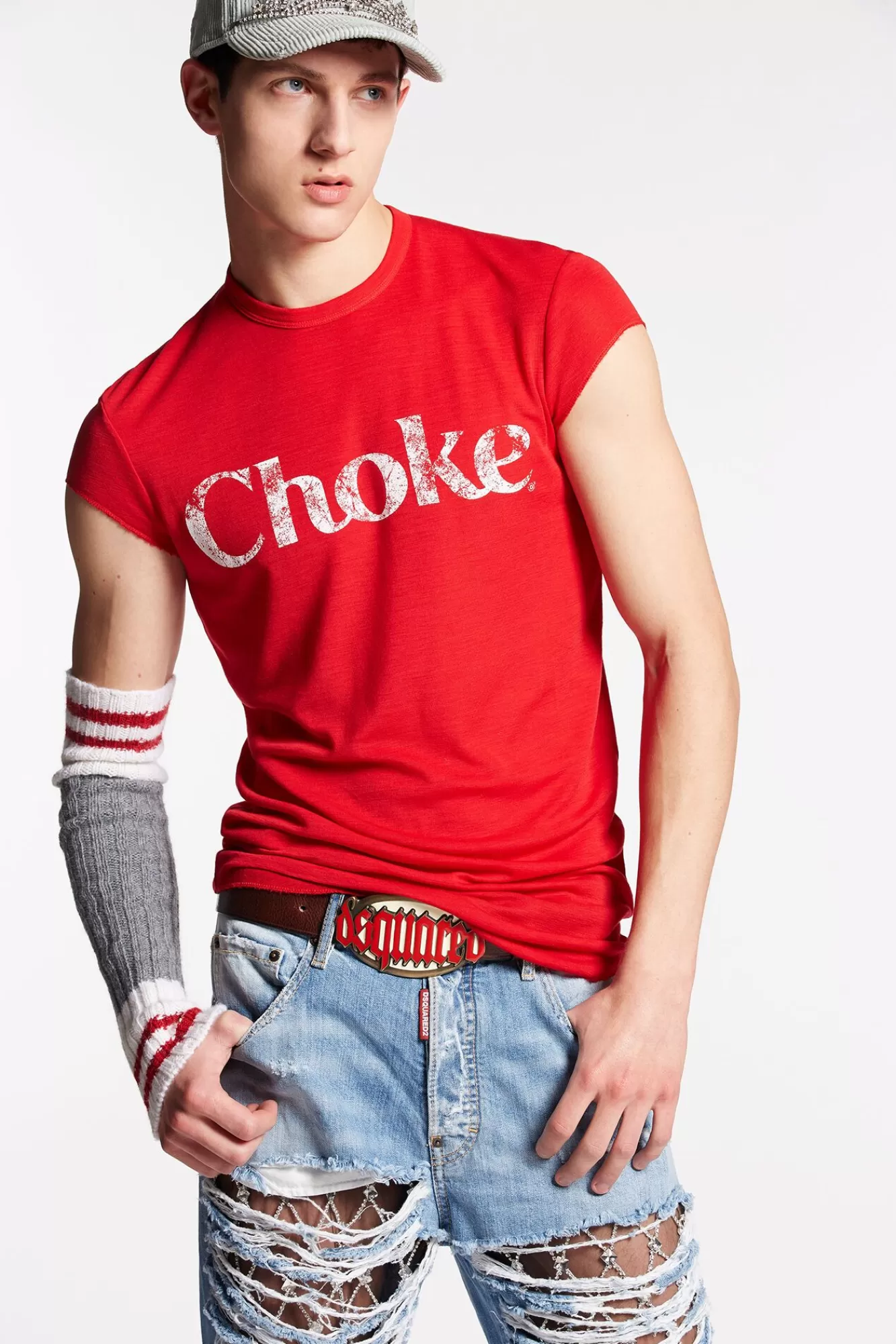 Dyed Choke T-Shirt<Dsquared2 Hot