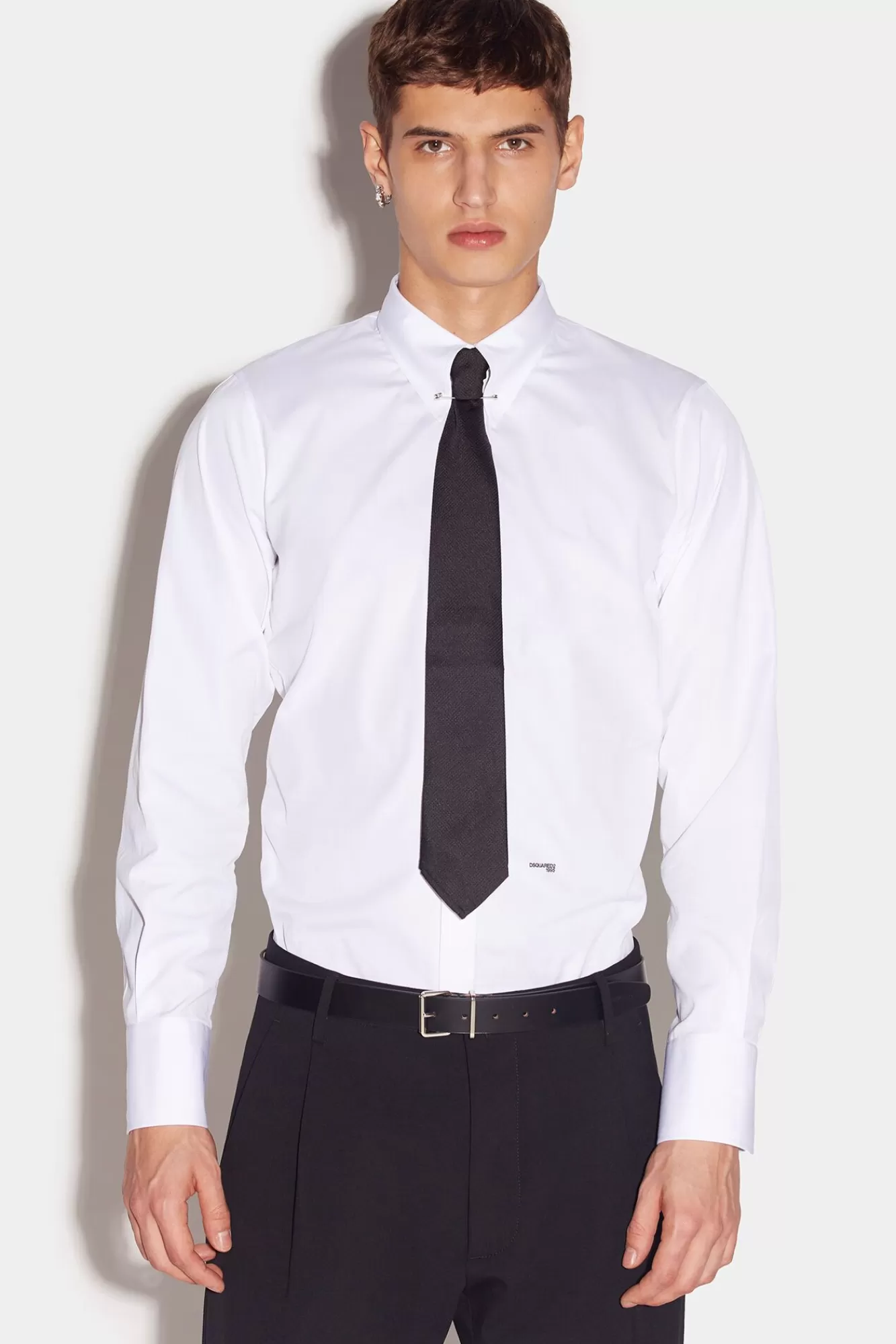 Easy Slim Pin Collar Shirt<Dsquared2 Cheap