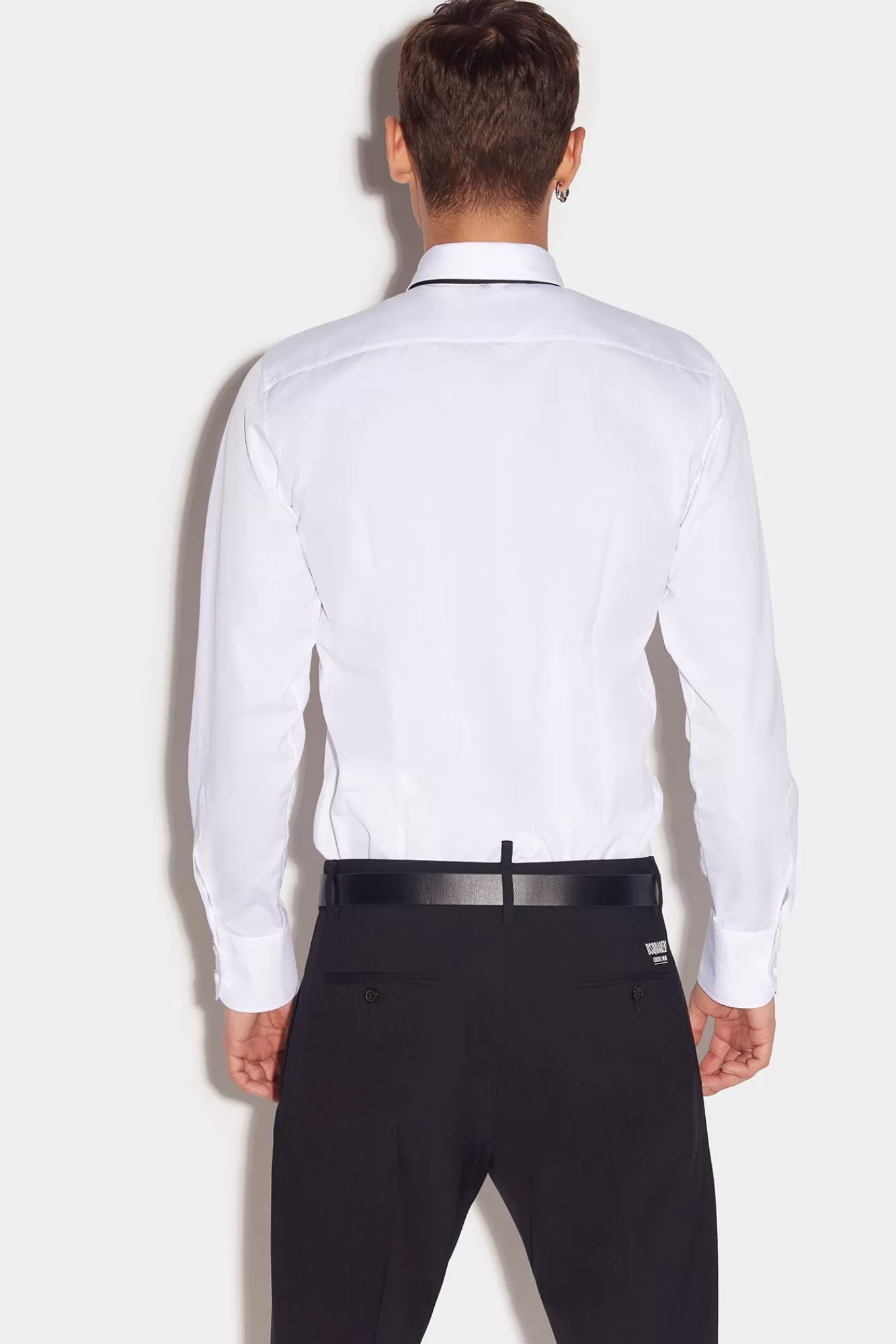 Easy Slim Pin Collar Shirt<Dsquared2 Cheap