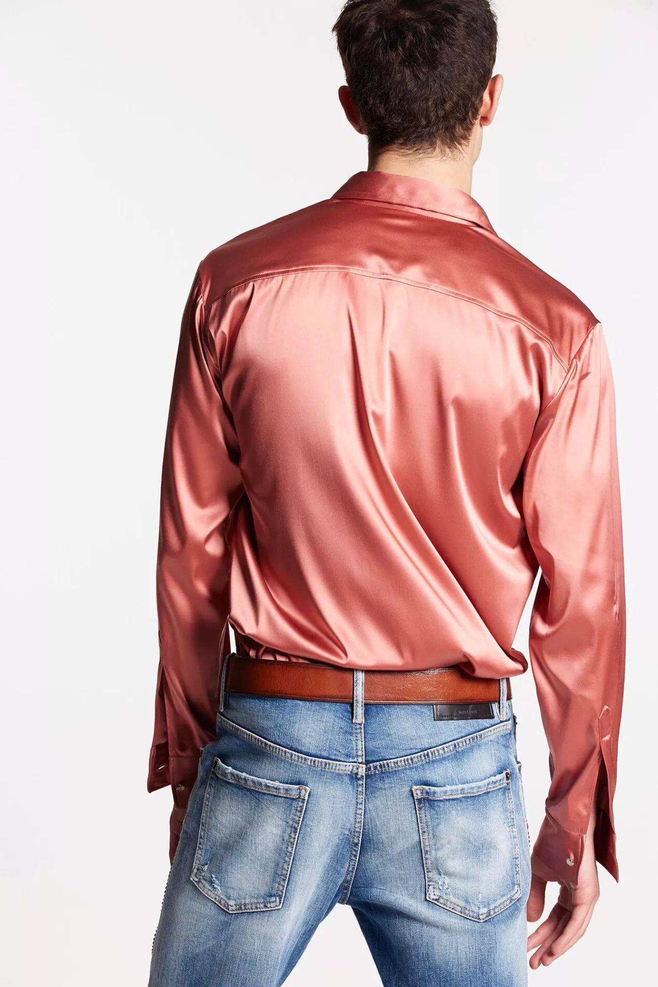 Embellished Satin Shirt<Dsquared2 New