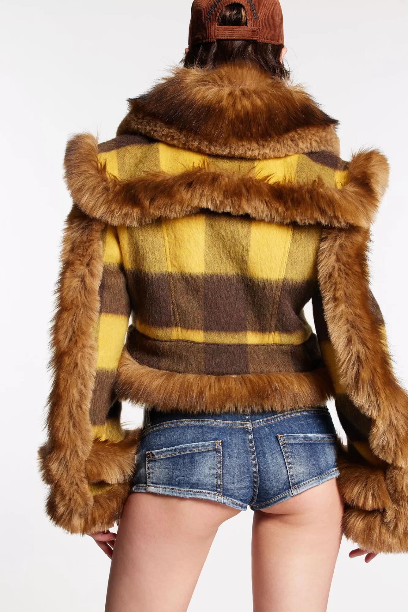 Faux Fur Jean Jacket<Dsquared2 Online