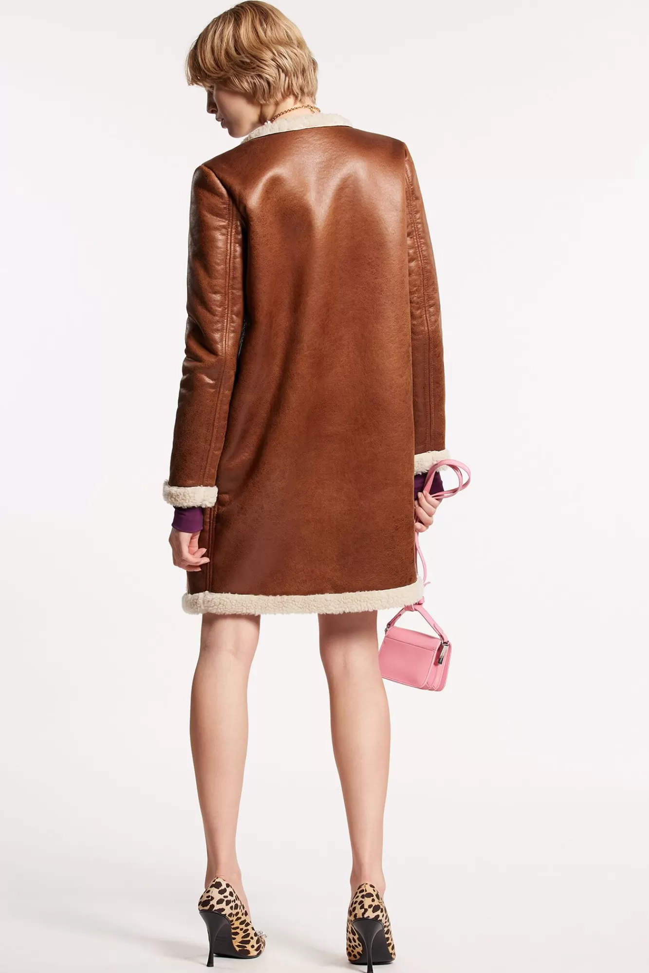 Faux Shearling Coat<Dsquared2 Cheap