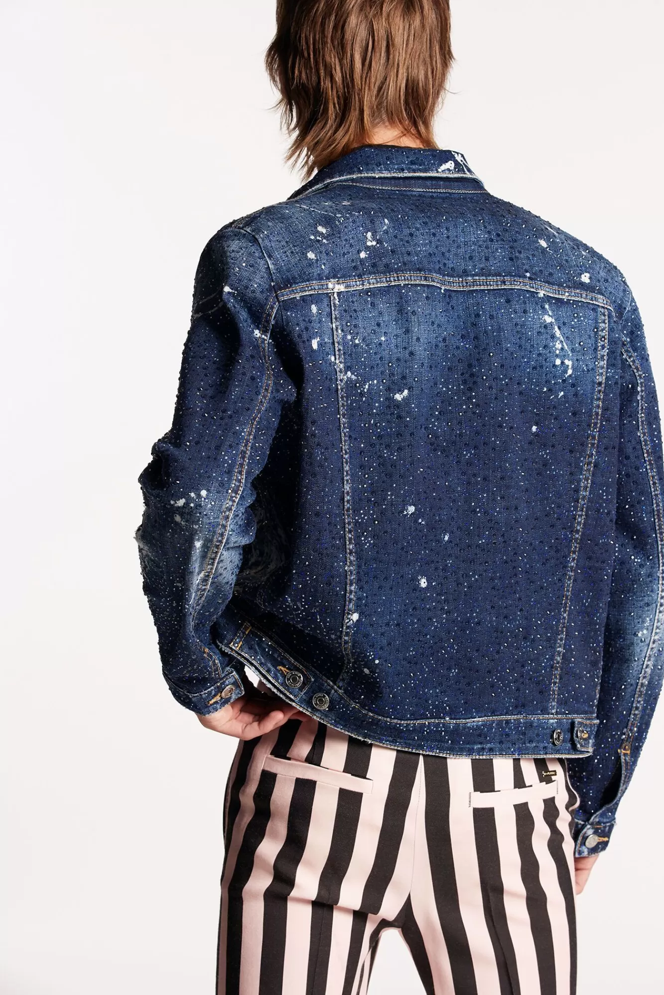 Fireworks Wash Dan Jean Jacket<Dsquared2 Cheap