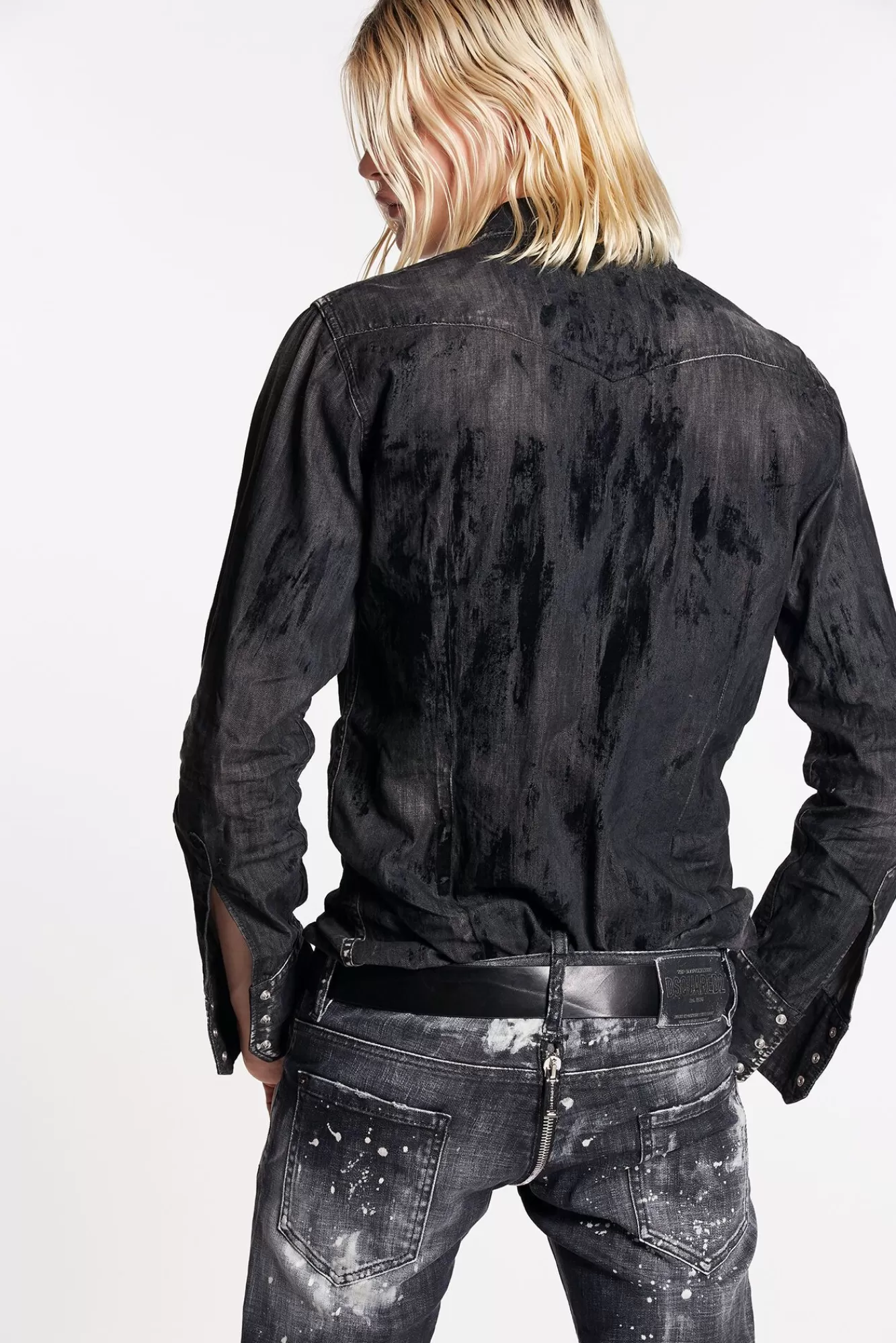 Flock Coated Wash Classic Western Shirt<Dsquared2 Discount