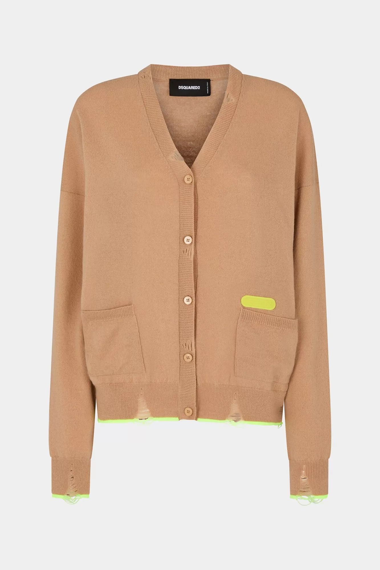 Fluo Trim V Cardigan Knit<Dsquared2 Best