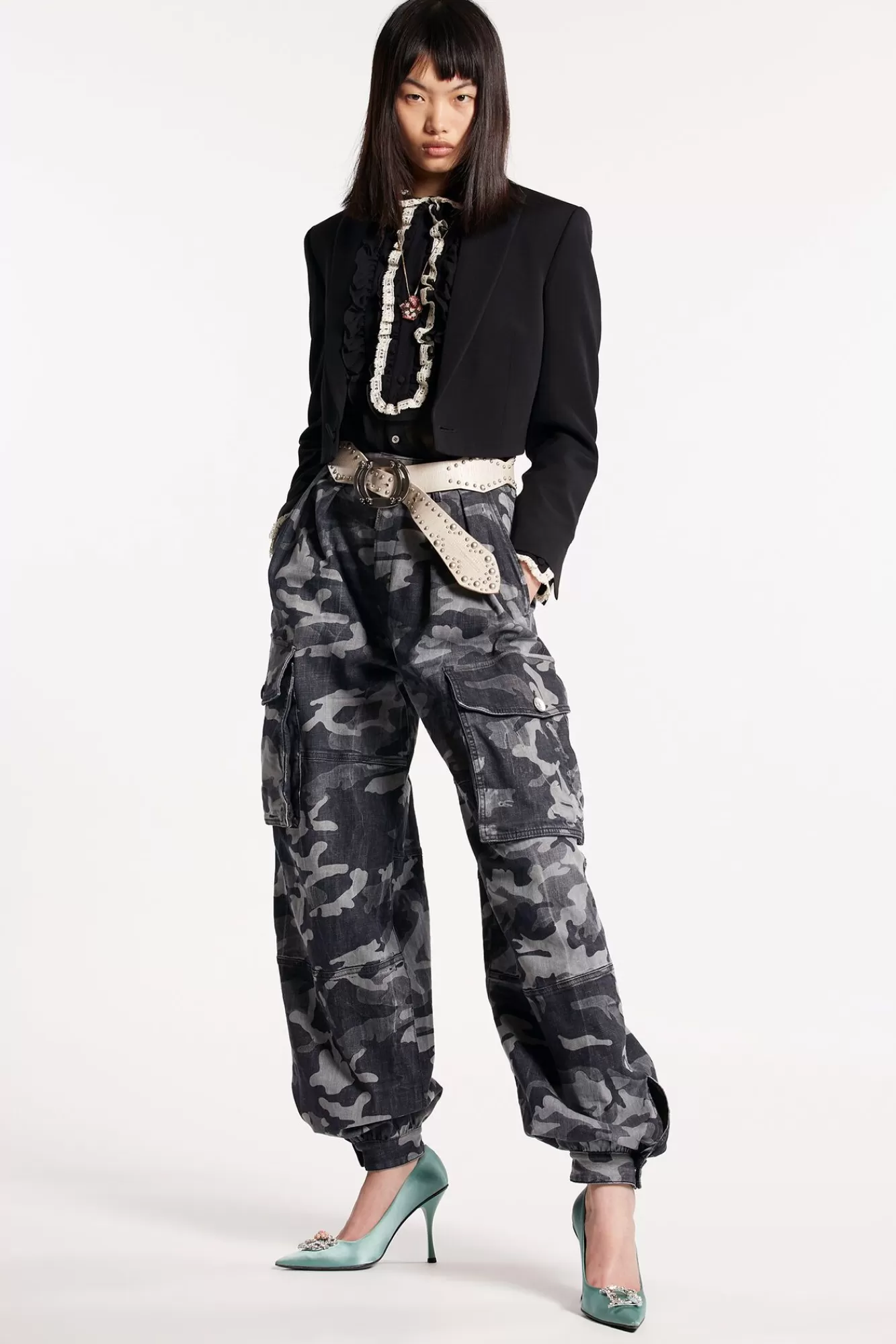 Grey Camo Wash Cargo Pants<Dsquared2 Cheap