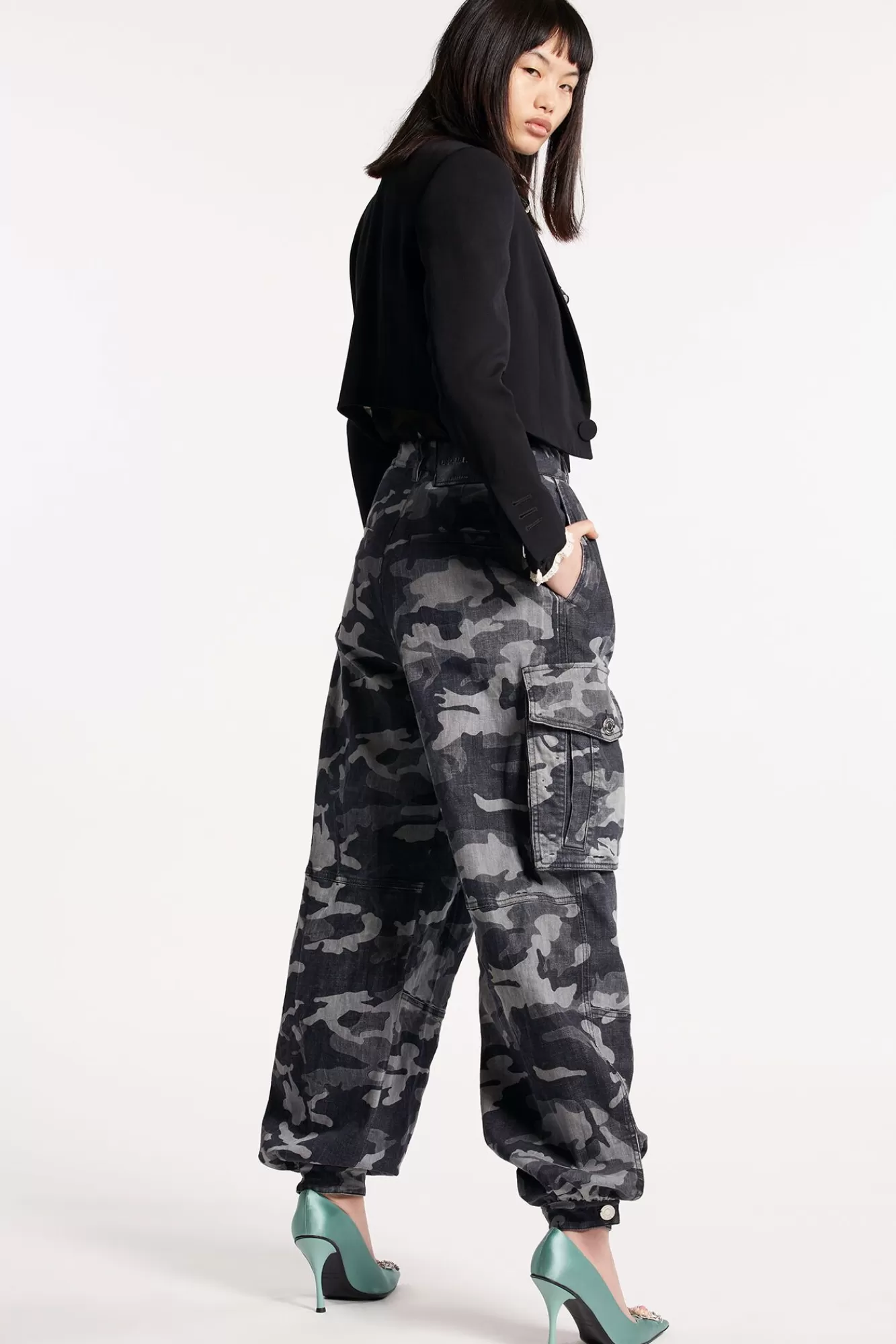 Grey Camo Wash Cargo Pants<Dsquared2 Cheap