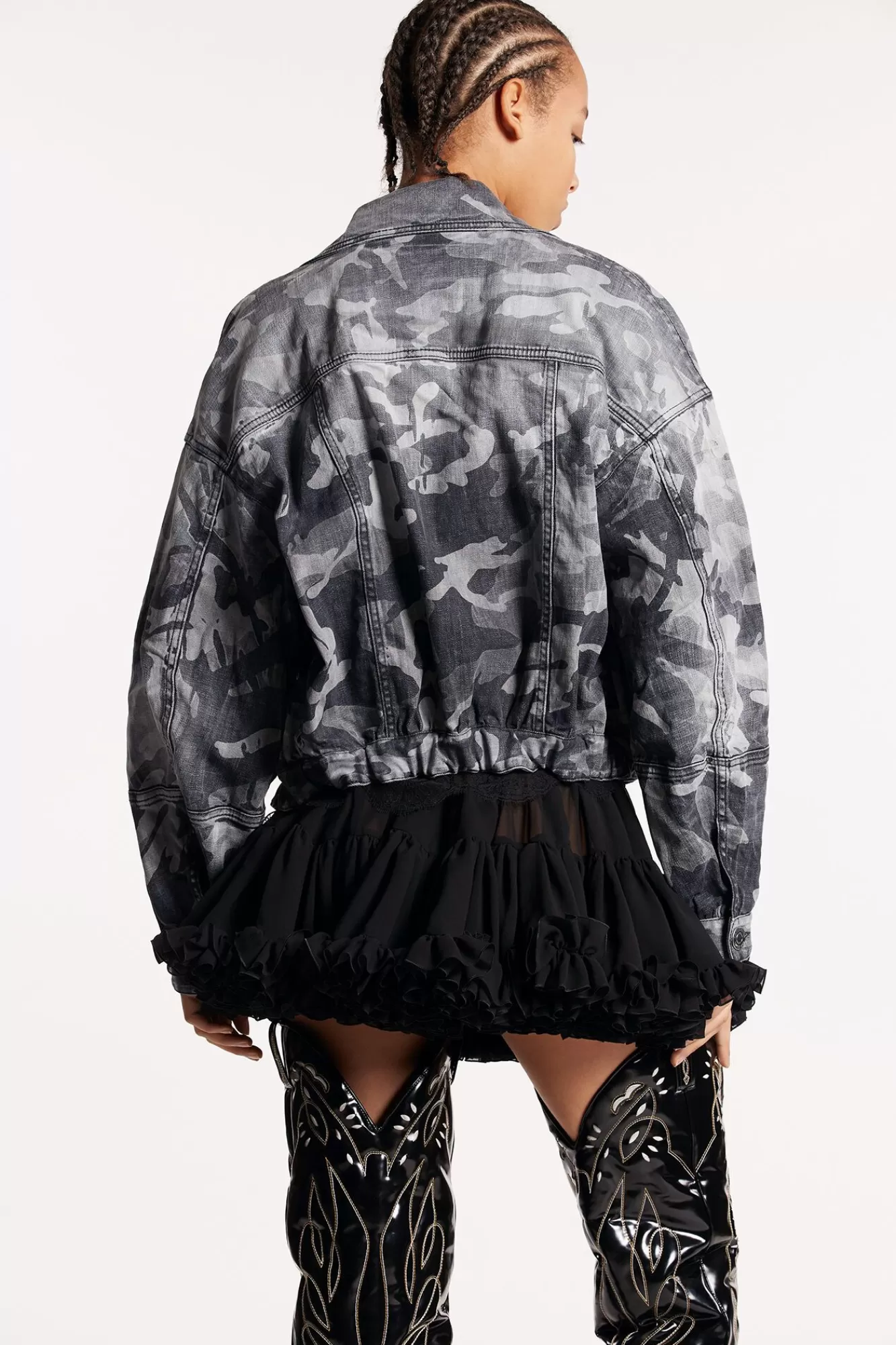 Grey Camo Wash Jacket<Dsquared2 Online