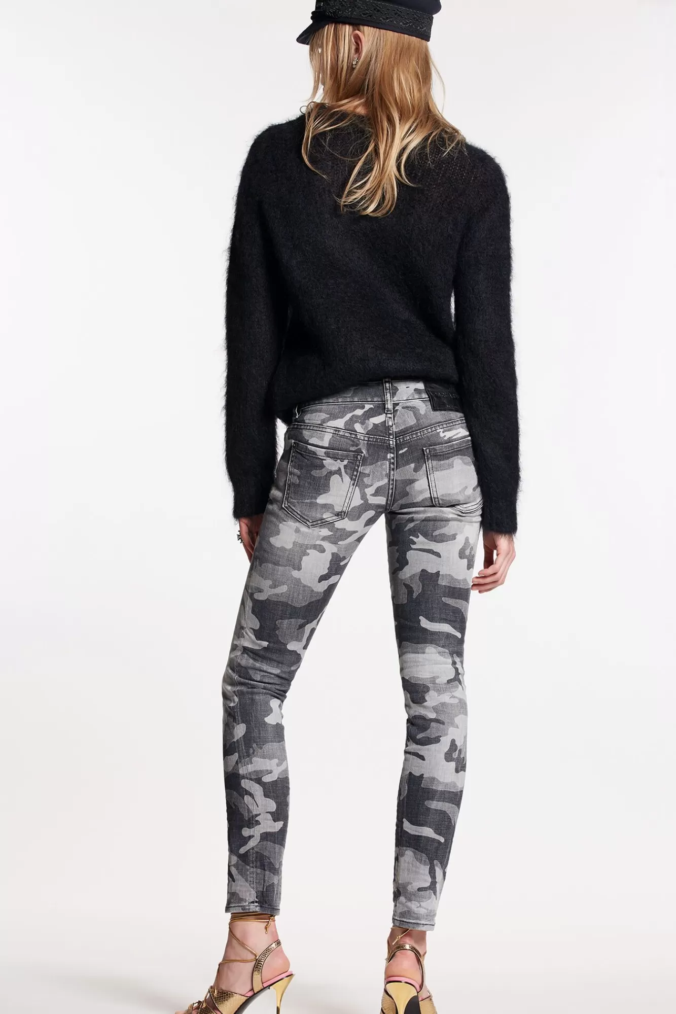 Grey Camo Wash Jennifer Jeans<Dsquared2 Cheap