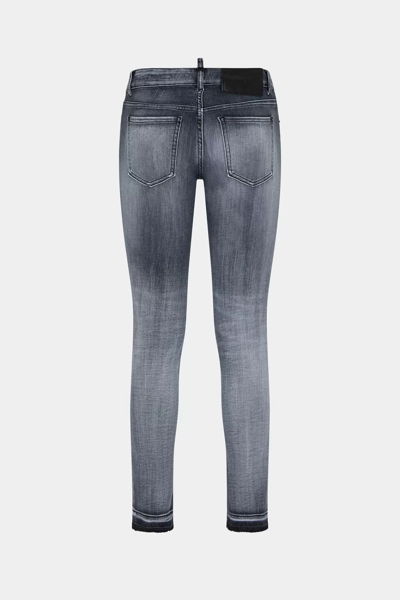 Grey Proper Wash Medium Waist Skinny Jeans<Dsquared2 Sale