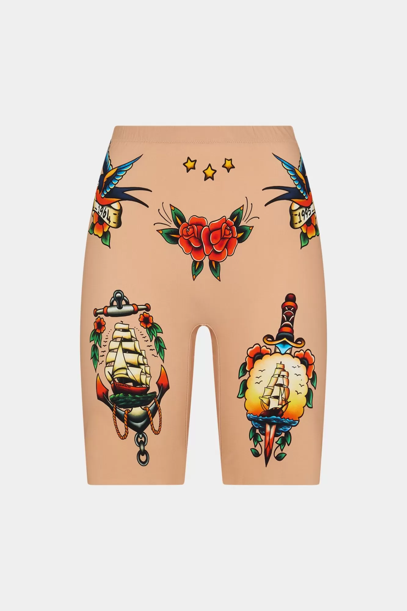 Honey Tattoo Cycling Shorts<Dsquared2 Store