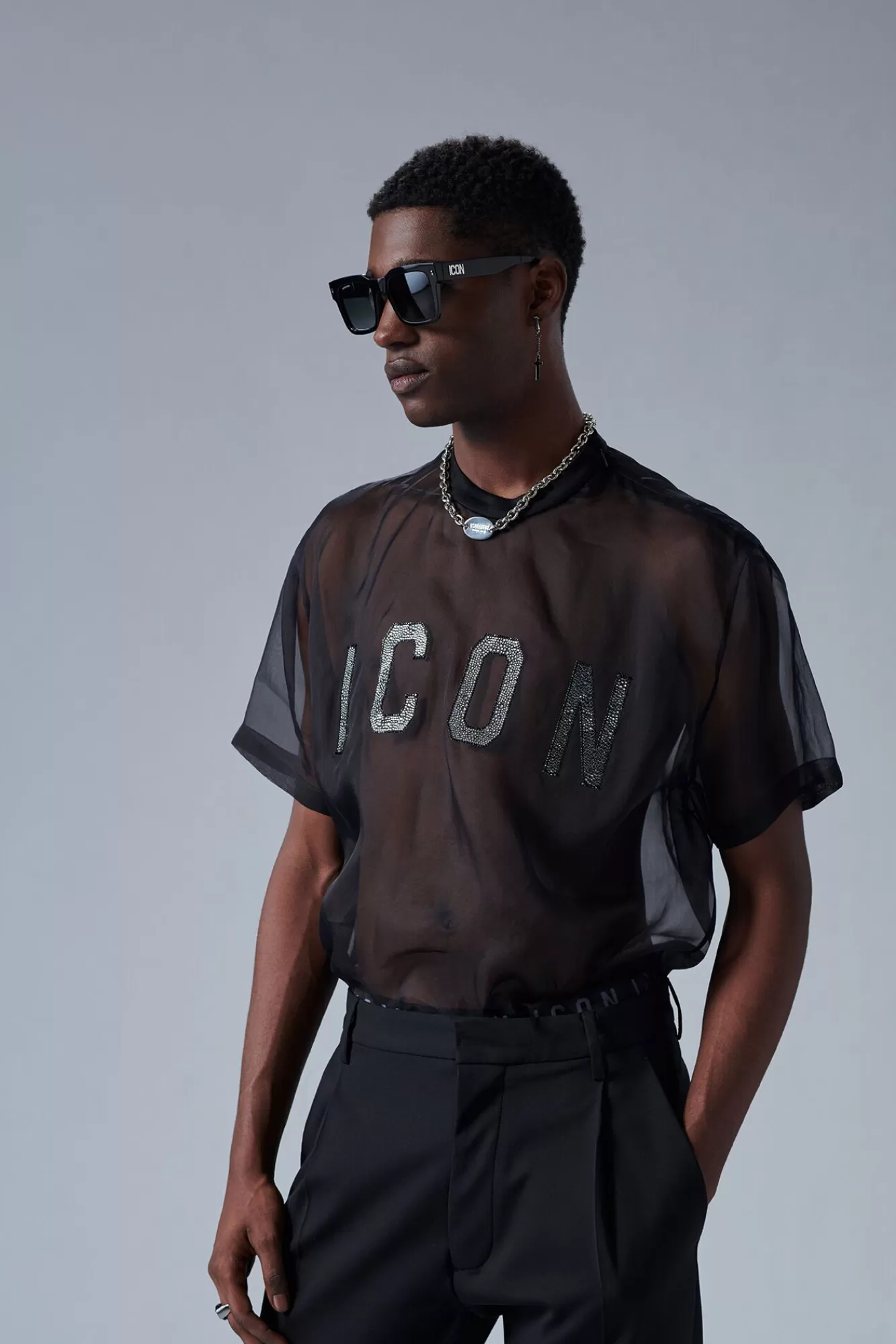 Icon Crystal Shirt<Dsquared2 Clearance