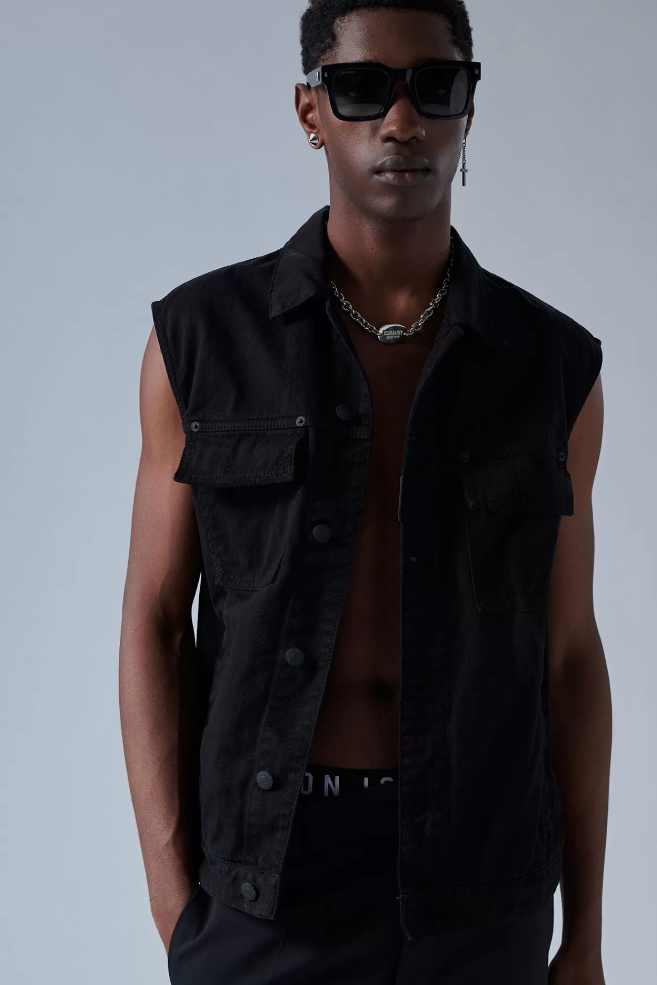 Icon Denim Vest<Dsquared2 Clearance