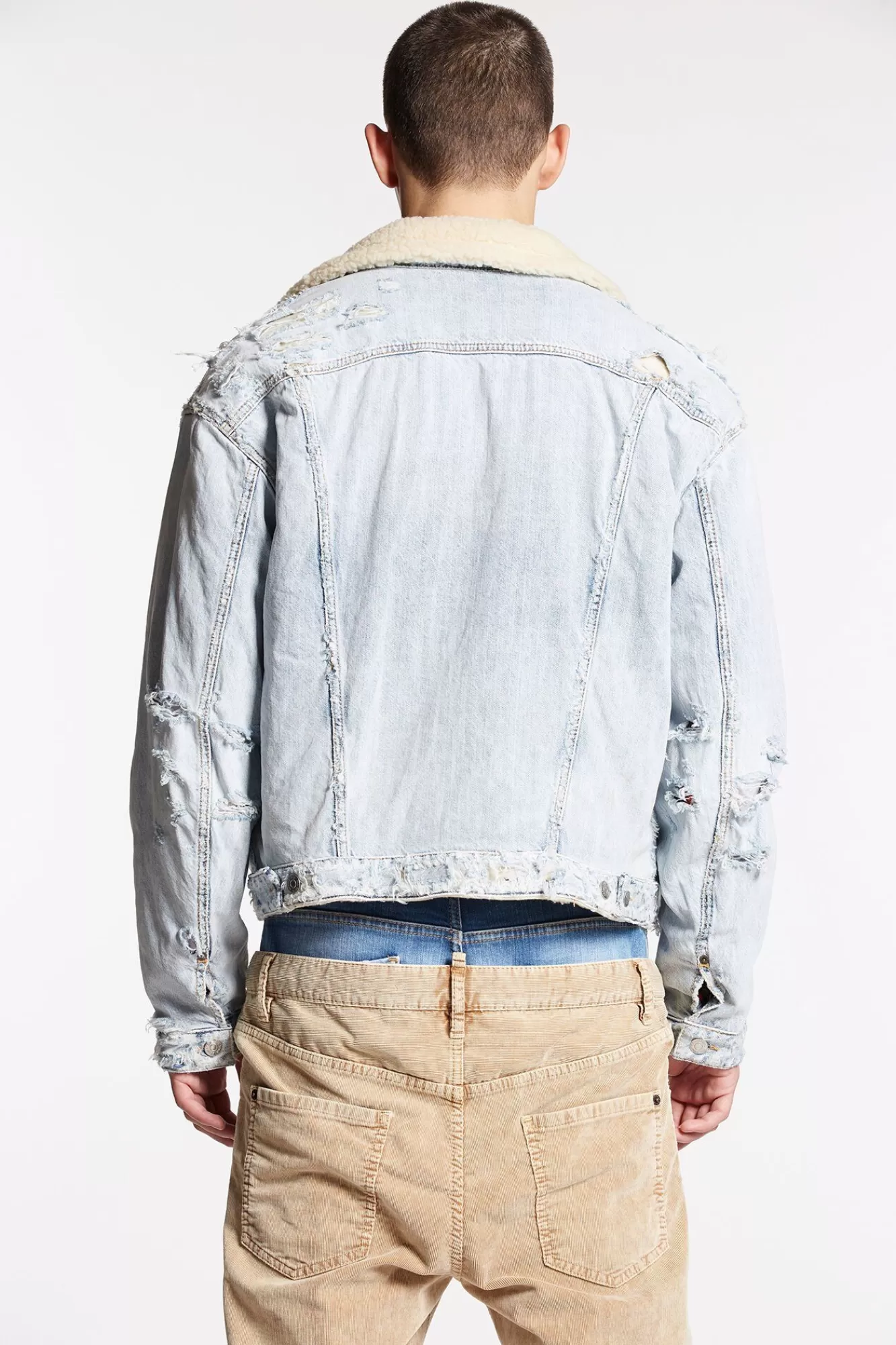 Light Destroyed Wash Jean Jacket<Dsquared2 Best