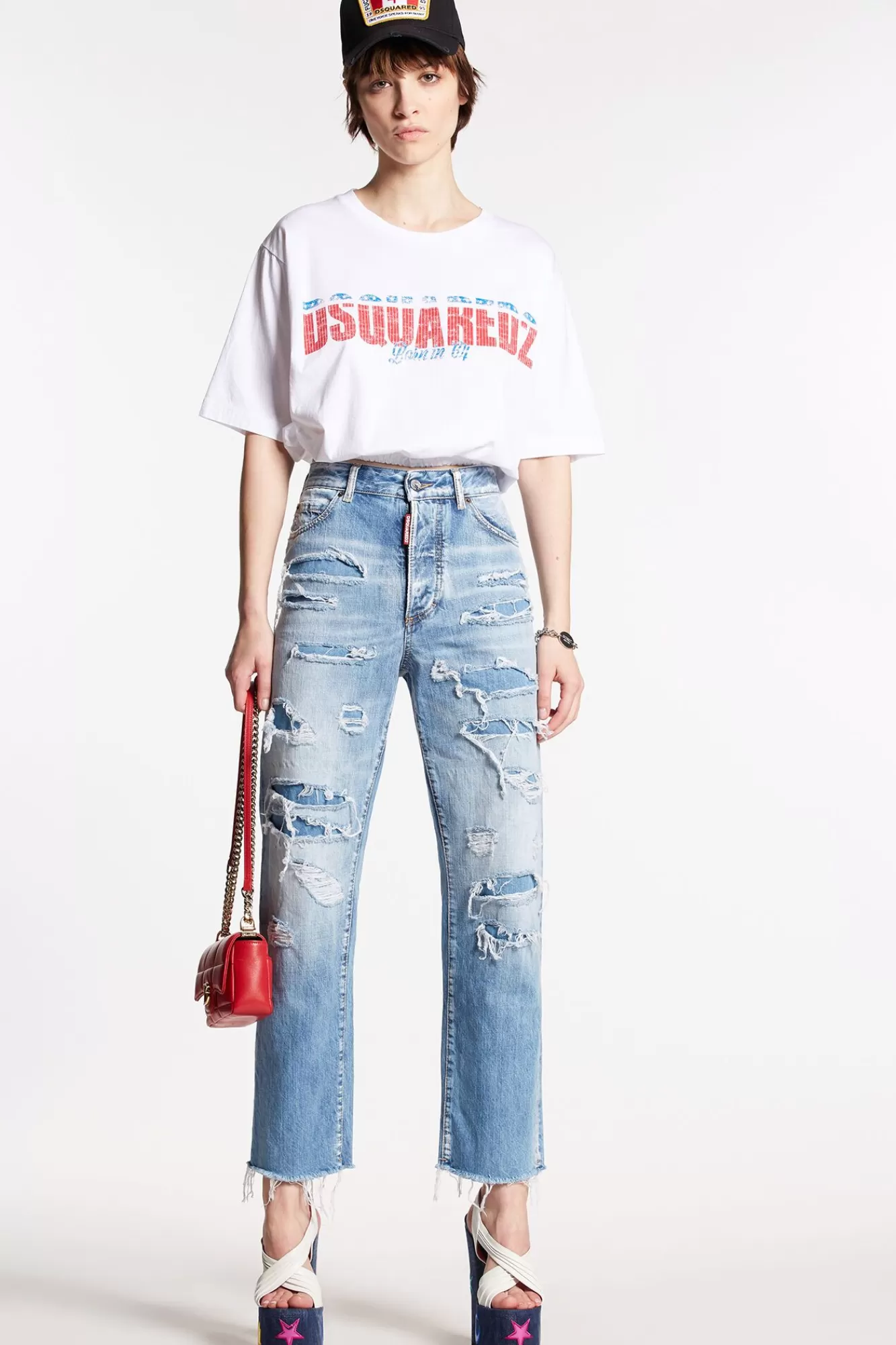 Light Super Ripped Wash Boston Jeans<Dsquared2 Flash Sale