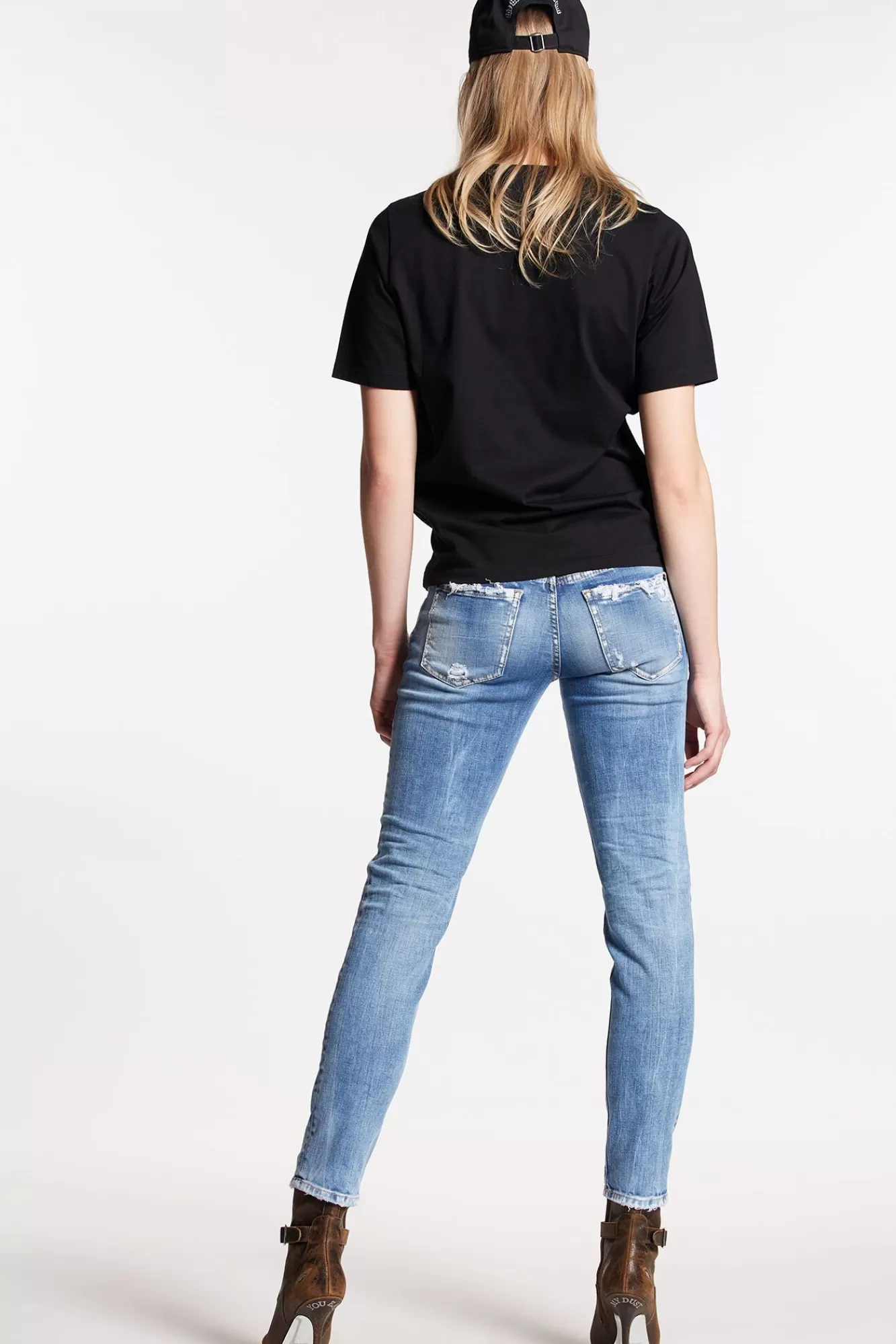 Medium Clean Wash Medium Waist Super Skinny Jeans<Dsquared2 Cheap