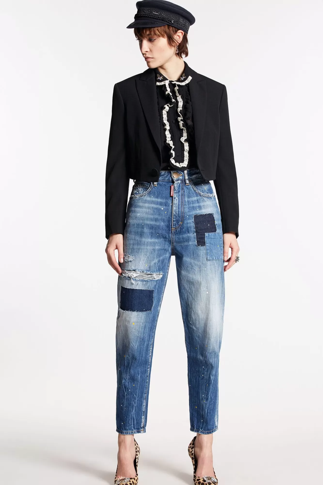 Medium Patch Wash Sasoon Jeans<Dsquared2 Discount